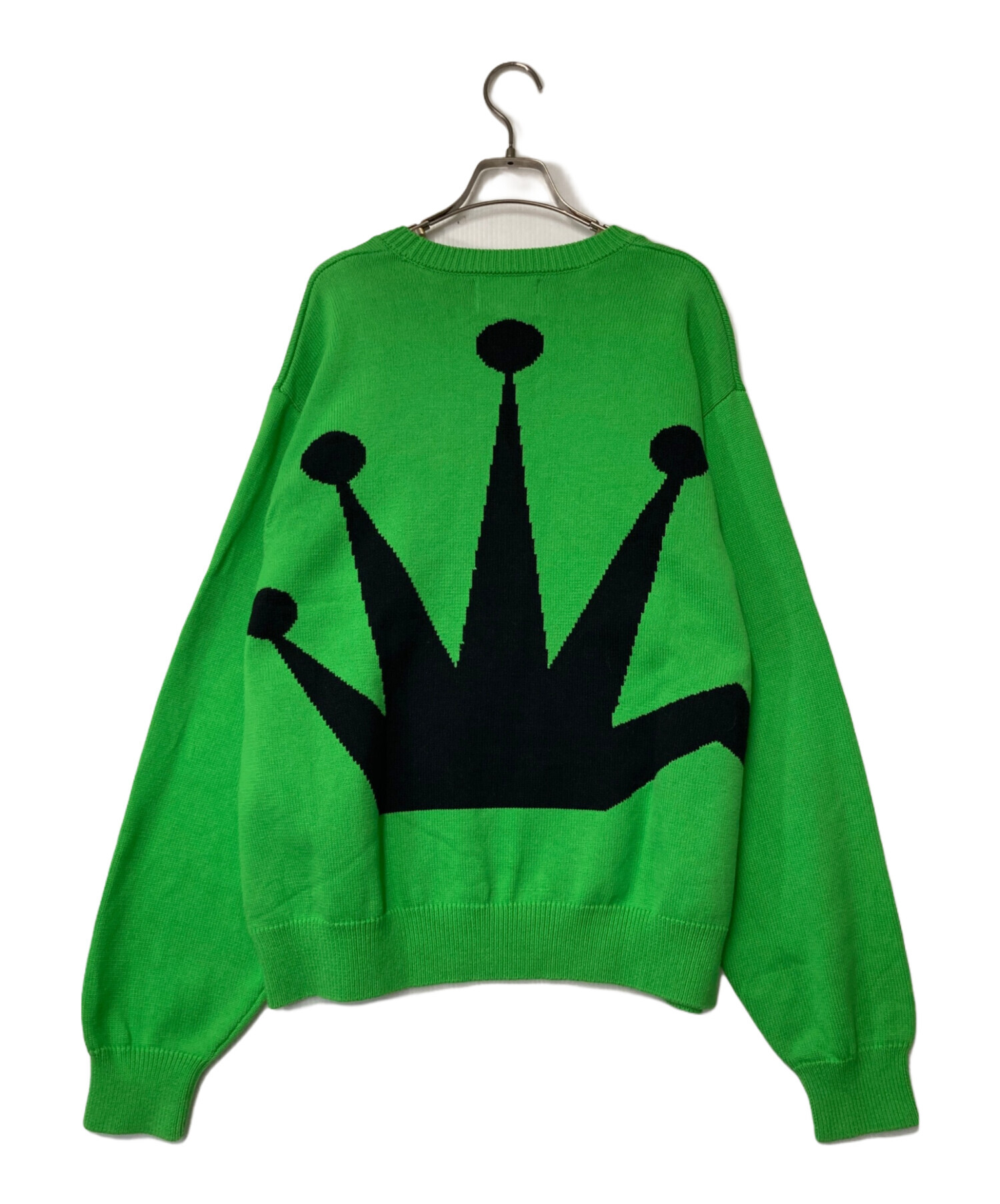 中古・古着通販】stussy (ステューシー) BENT CROWN SWEATER グリーン 