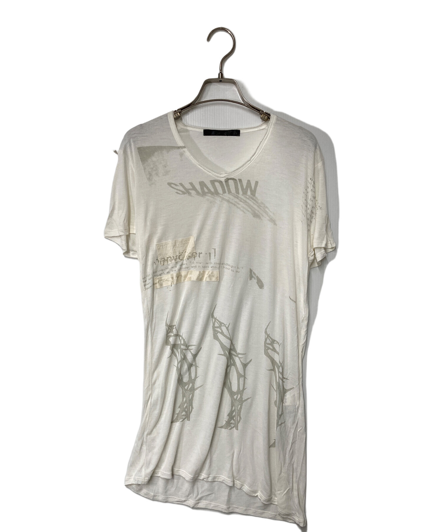 中古・古着通販】JULIUS (ユリウス) デザインTシャツ ホワイト サイズ 