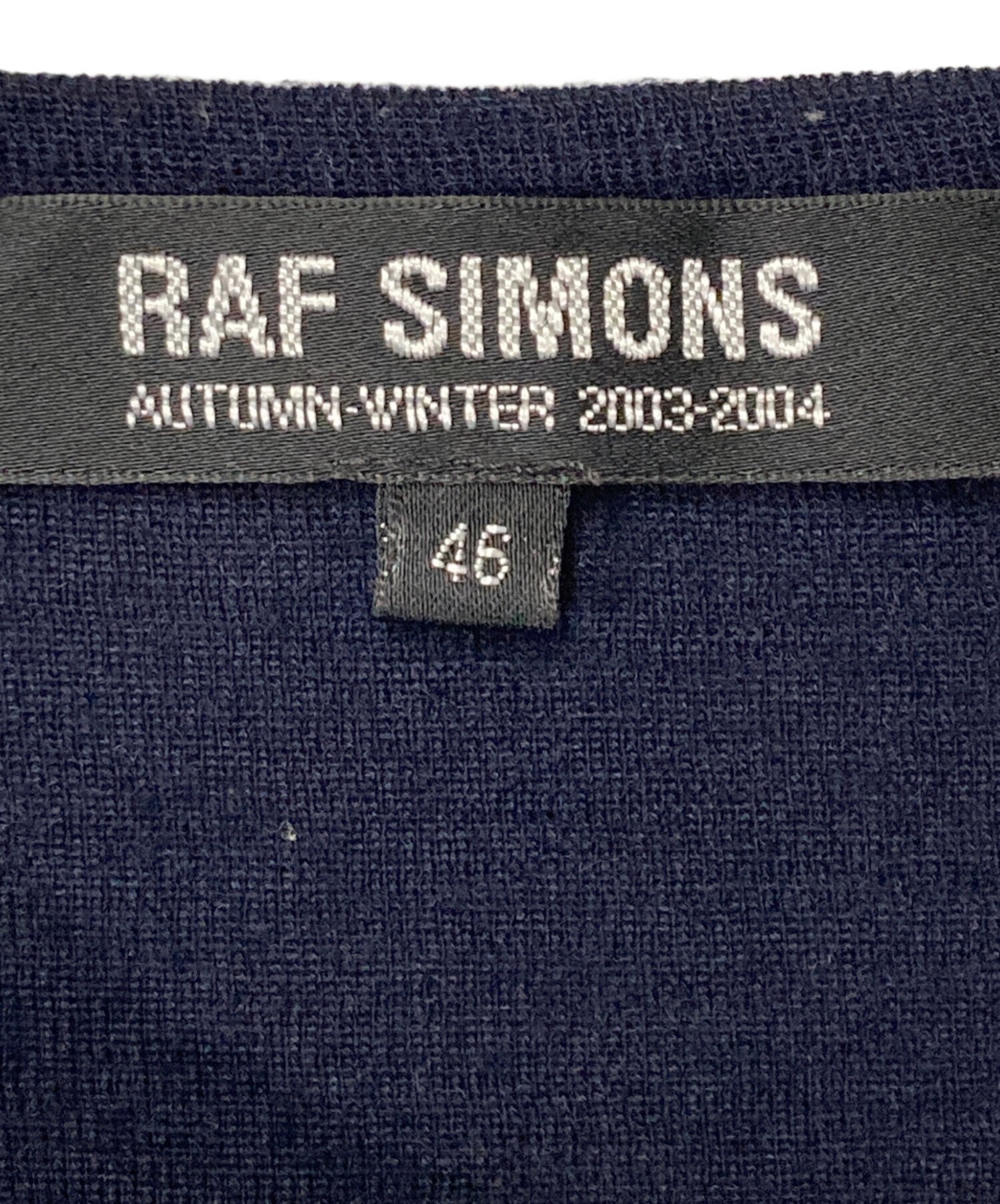中古・古着通販】RAF SIMONS (ラフシモンズ) ウールニット ネイビー 