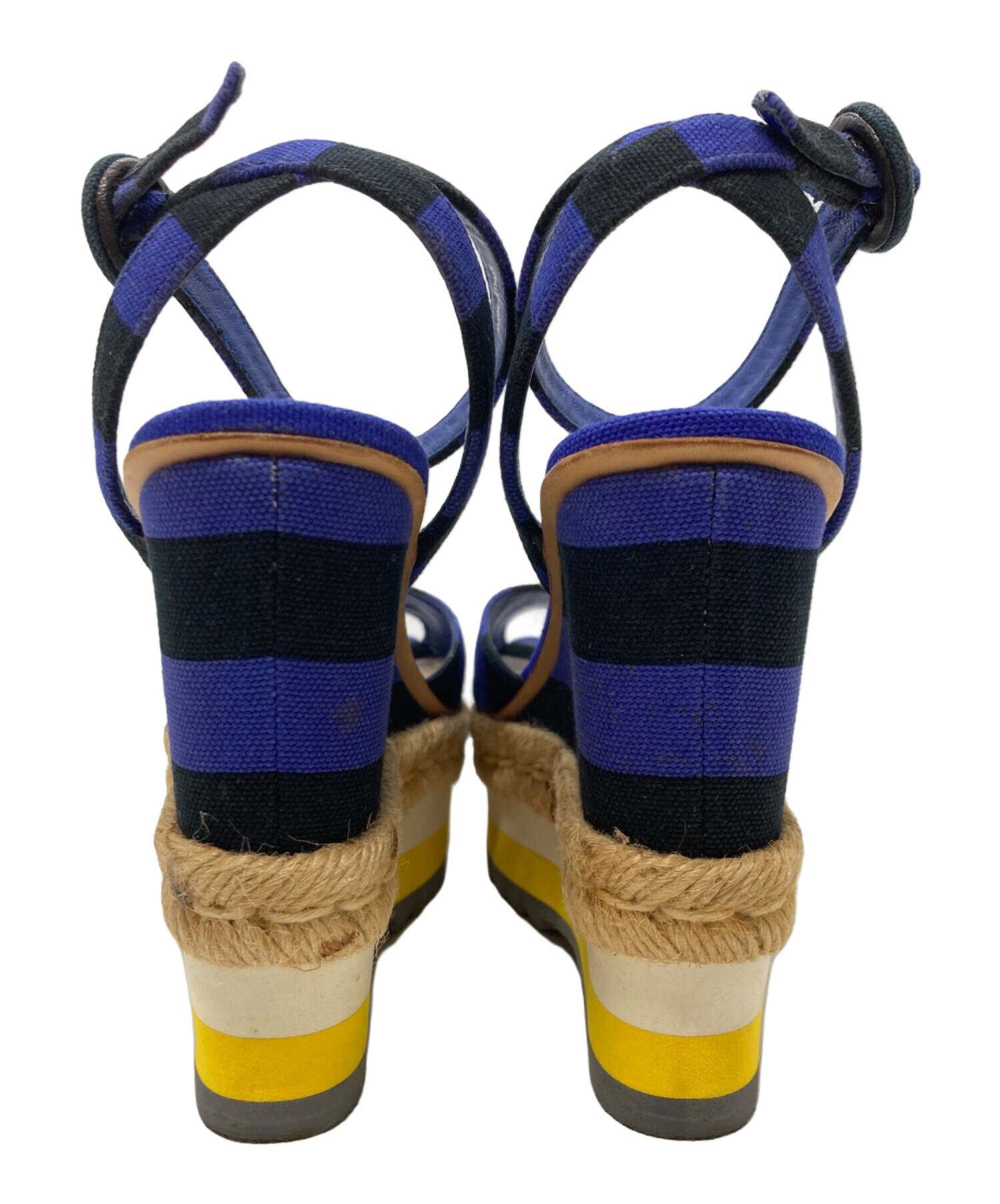 中古・古着通販】PRADA (プラダ) エスパドリーユ パープル×ブラック