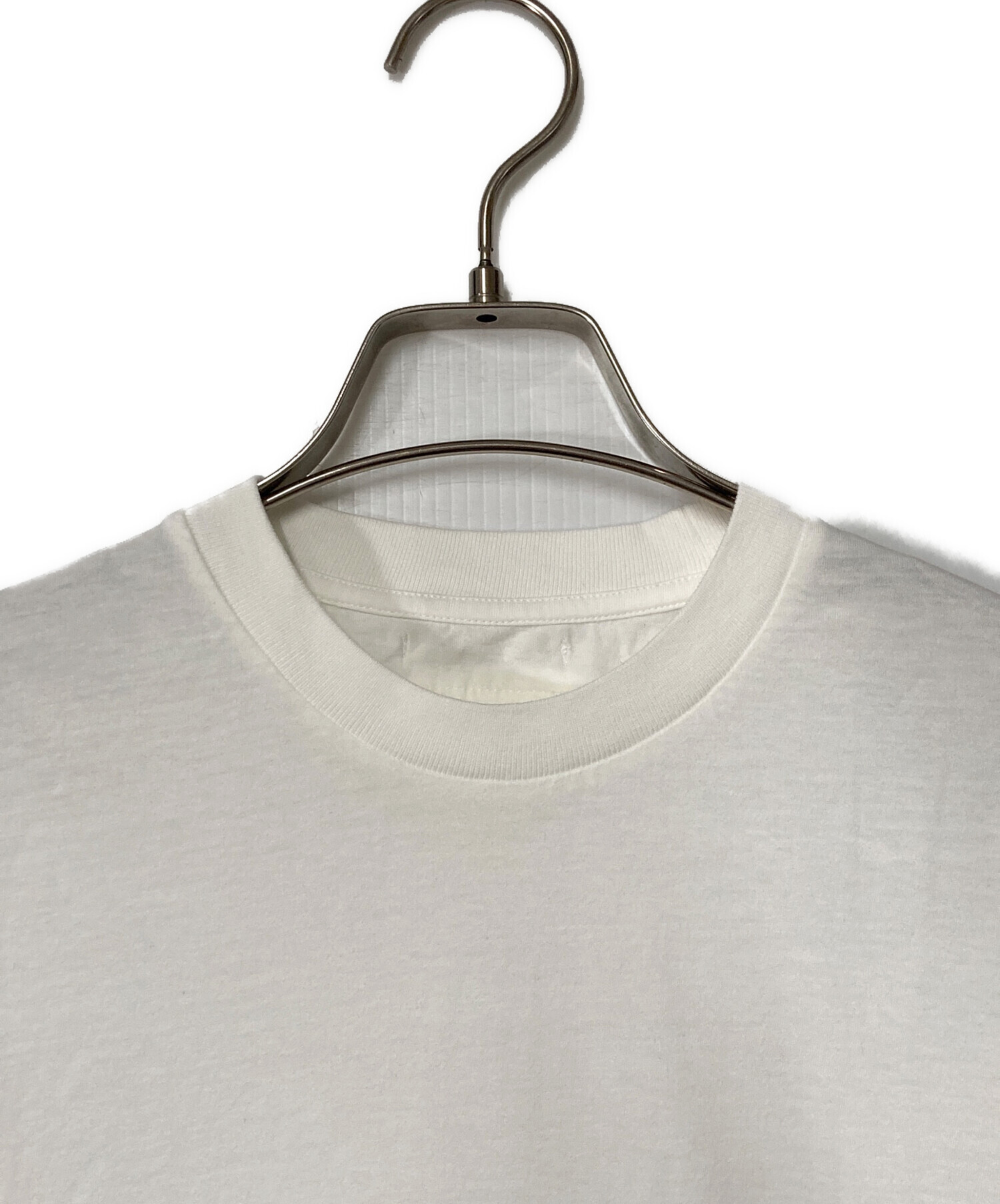 中古・古着通販】PRADA (プラダ) 三角パッチTシャツ ホワイト サイズ