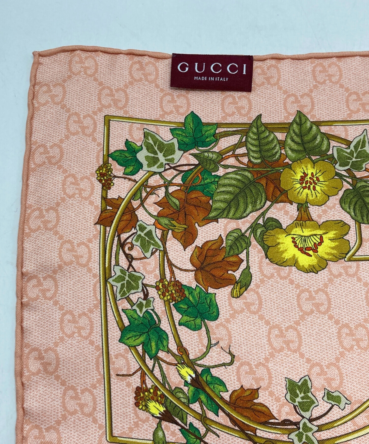 中古・古着通販】GUCCI (グッチ) プリント シルクツイル スカーフ
