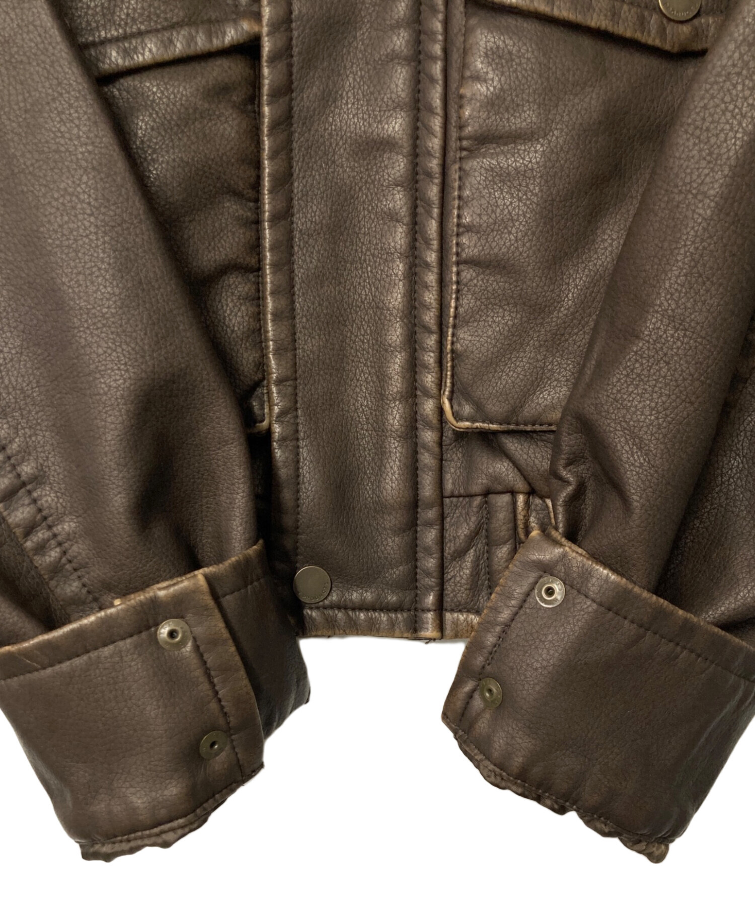 Sly AGING F／LEATHER FLIGHT ジャケット 新品未使用 SLY AGING F／LEATHER FLIGHT ジャケット BRN -ファッション通販