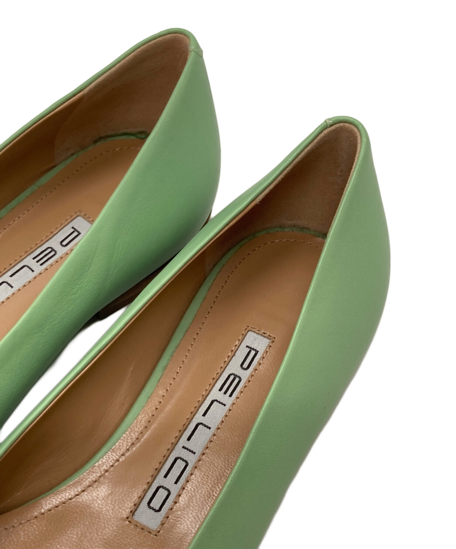 中古・古着通販】PELLICO (ペリーコ) スクエアトゥーパンプス グリーン