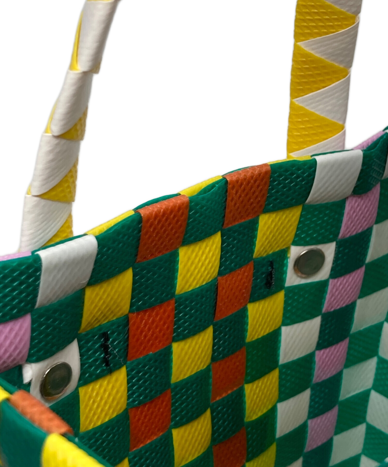 【未使用】タグ付き　MARNI マルニ ハンドバッグ マイクロ バスケットバッグ 中古・古着通販】MARNI (マルニ) マイクロバスケットバッグ グリーン