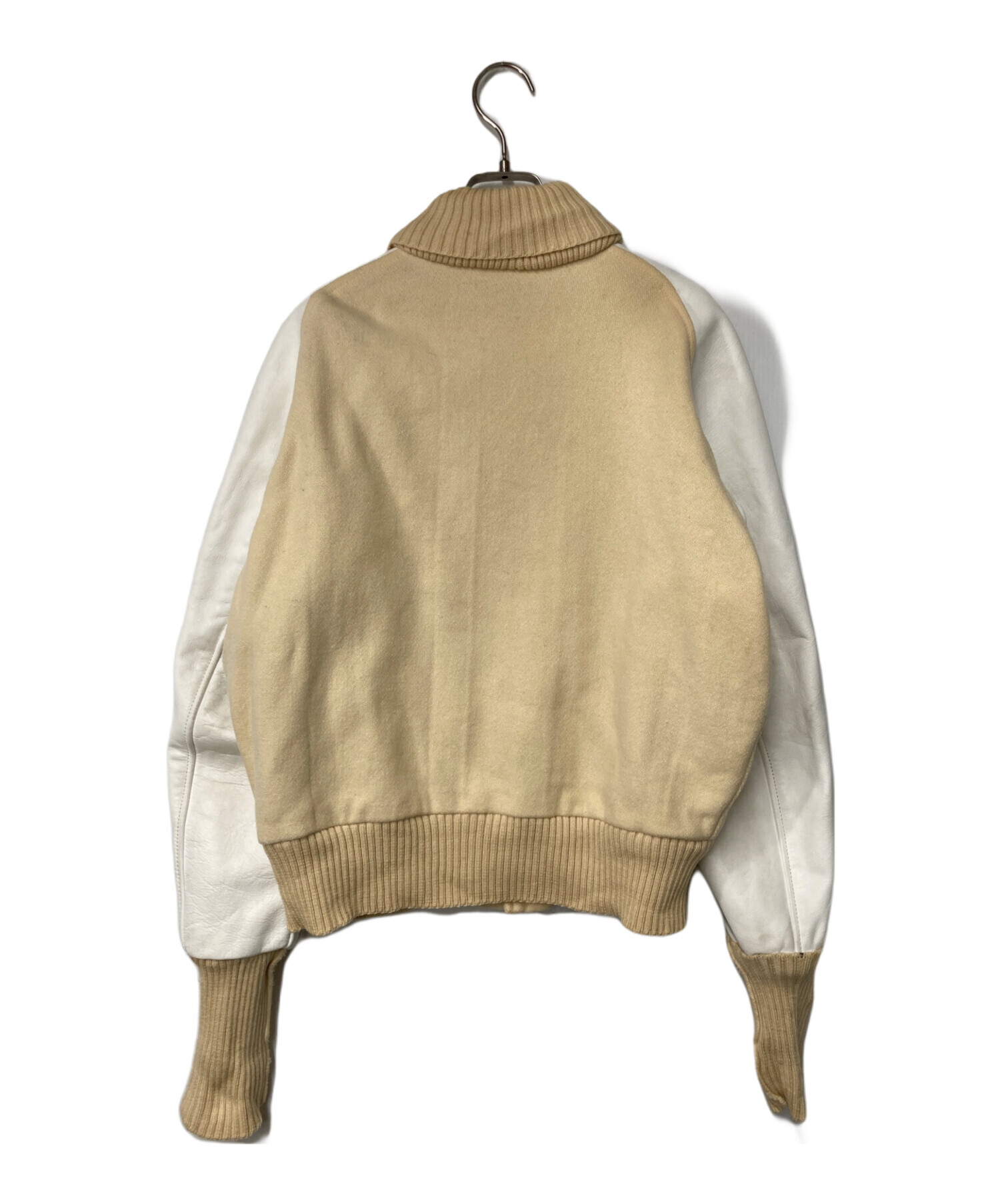 中古・古着通販】skookum (スクーカム) レザースリーブスタジャン USA