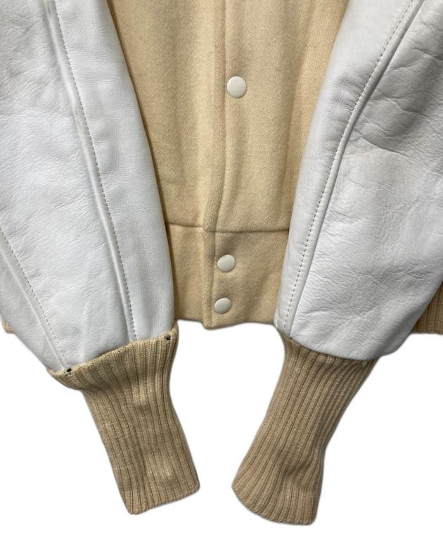 中古・古着通販】skookum (スクーカム) レザースリーブスタジャン USA