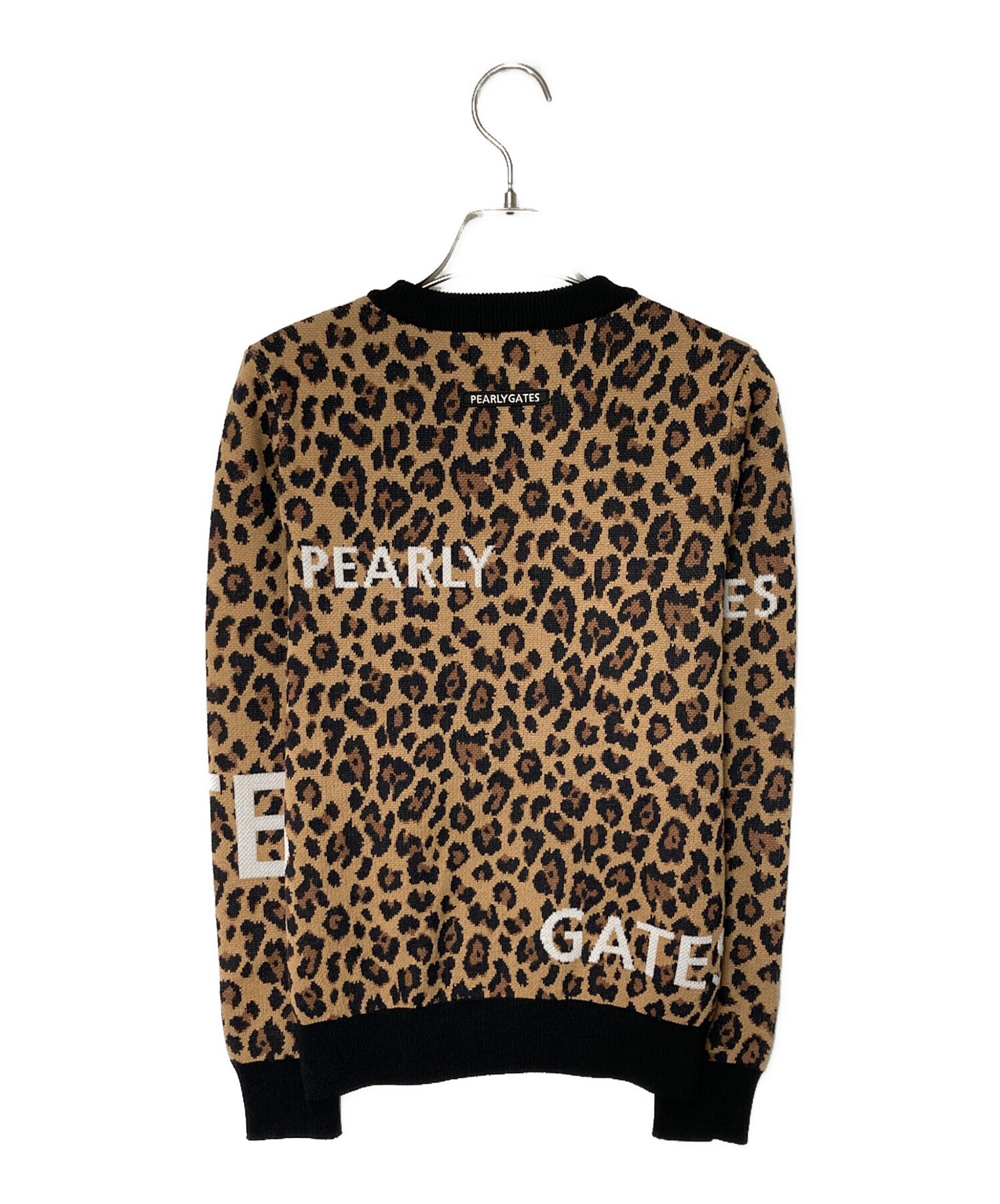 中古・古着通販】PEARLY GATES (パーリーゲイツ) レオパード柄 クルー