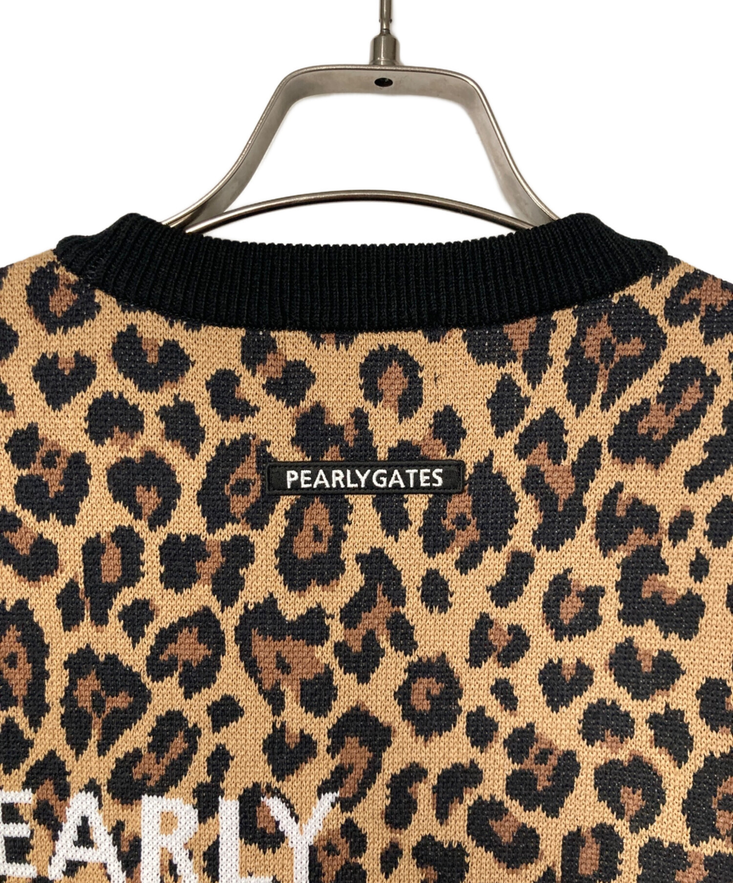 中古・古着通販】PEARLY GATES (パーリーゲイツ) レオパード柄 クルー