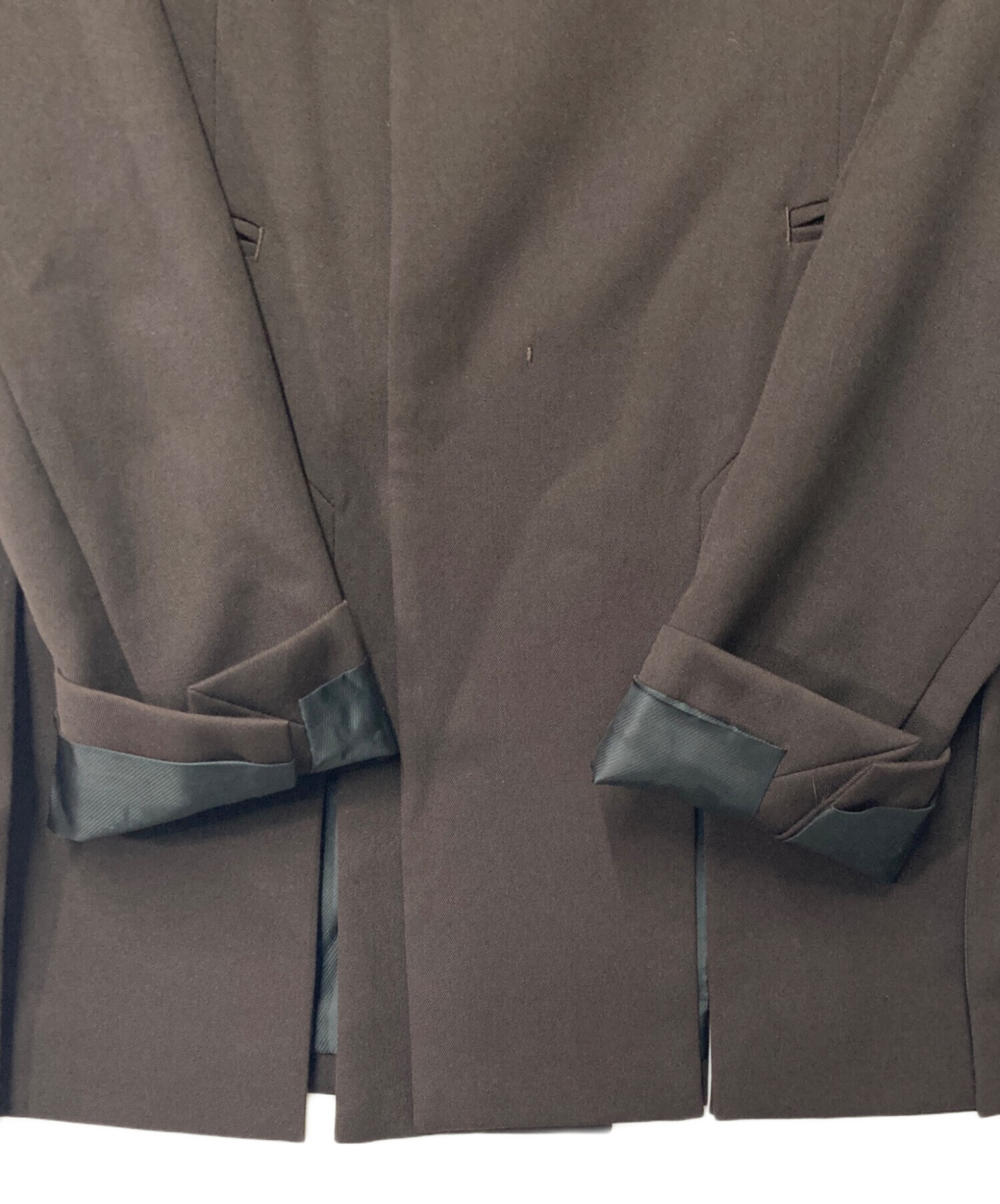 中古・古着通販】FETICO (フェティコ) WOOL GABARDINE SLIT JACKET 