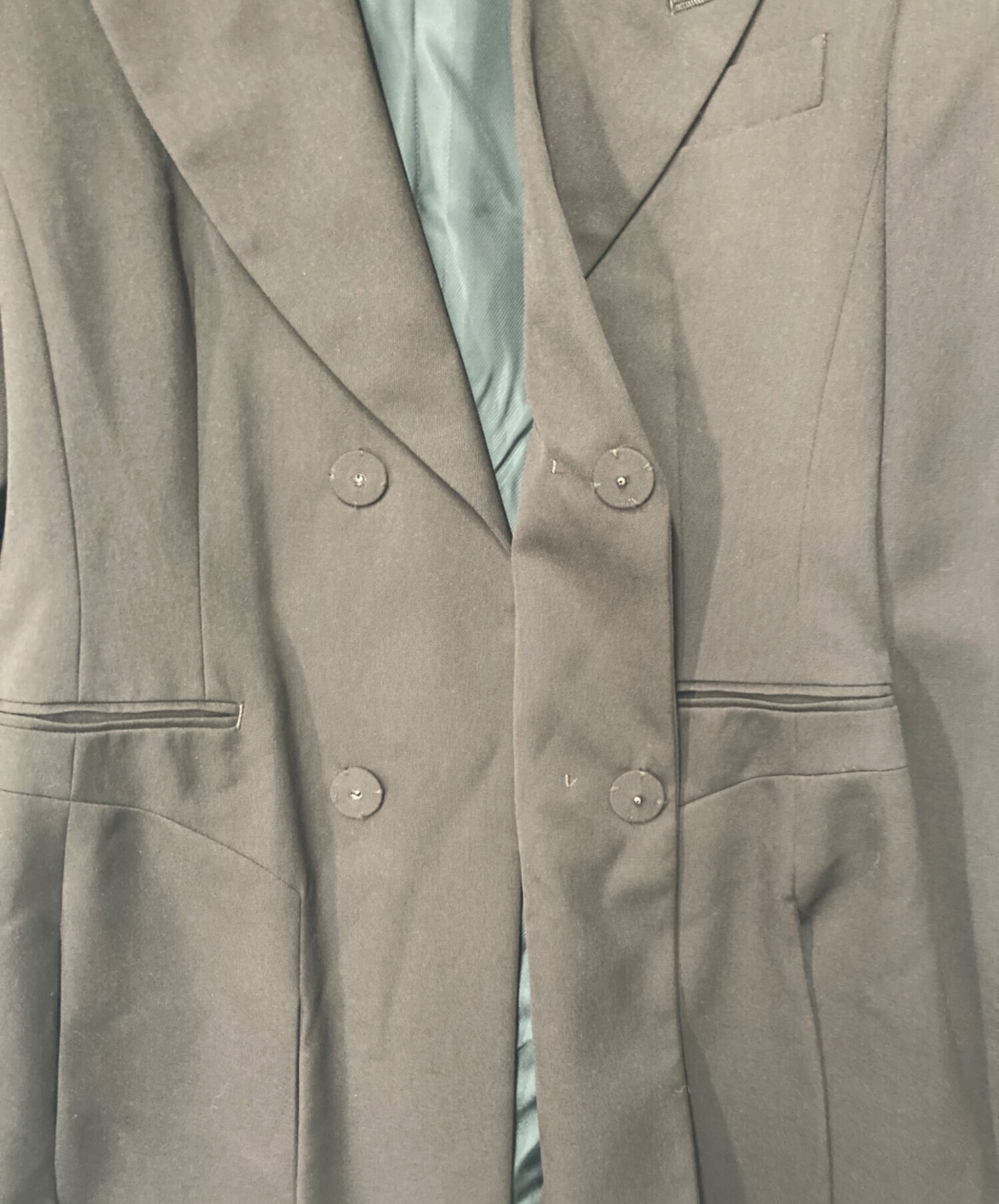 中古・古着通販】FETICO (フェティコ) WOOL GABARDINE SLIT JACKET 