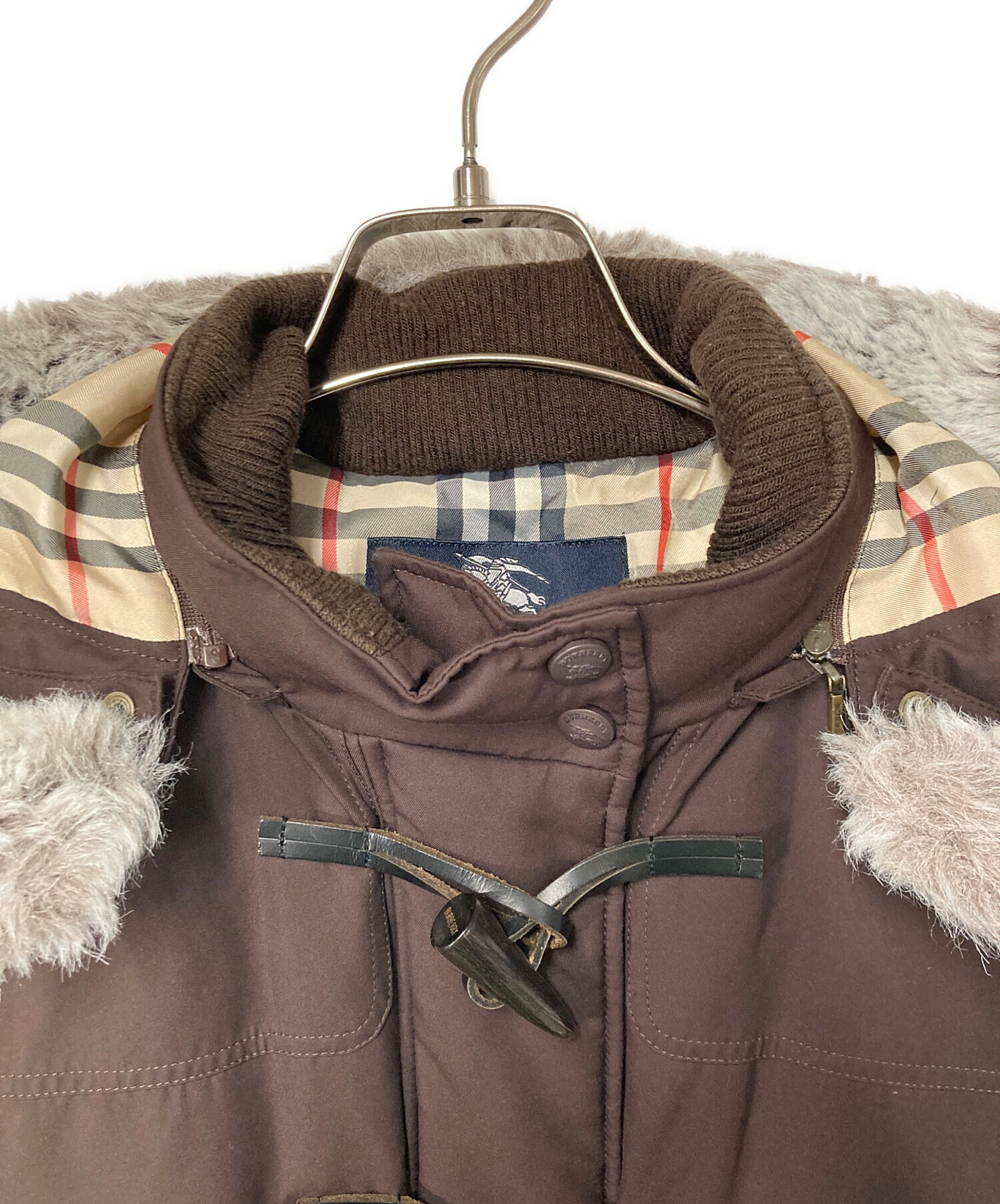 BURBERRY ブラウン フード付きジャケット BURBERRY ブラウン フード付きジャケット BURBERRY BLUE LABEL