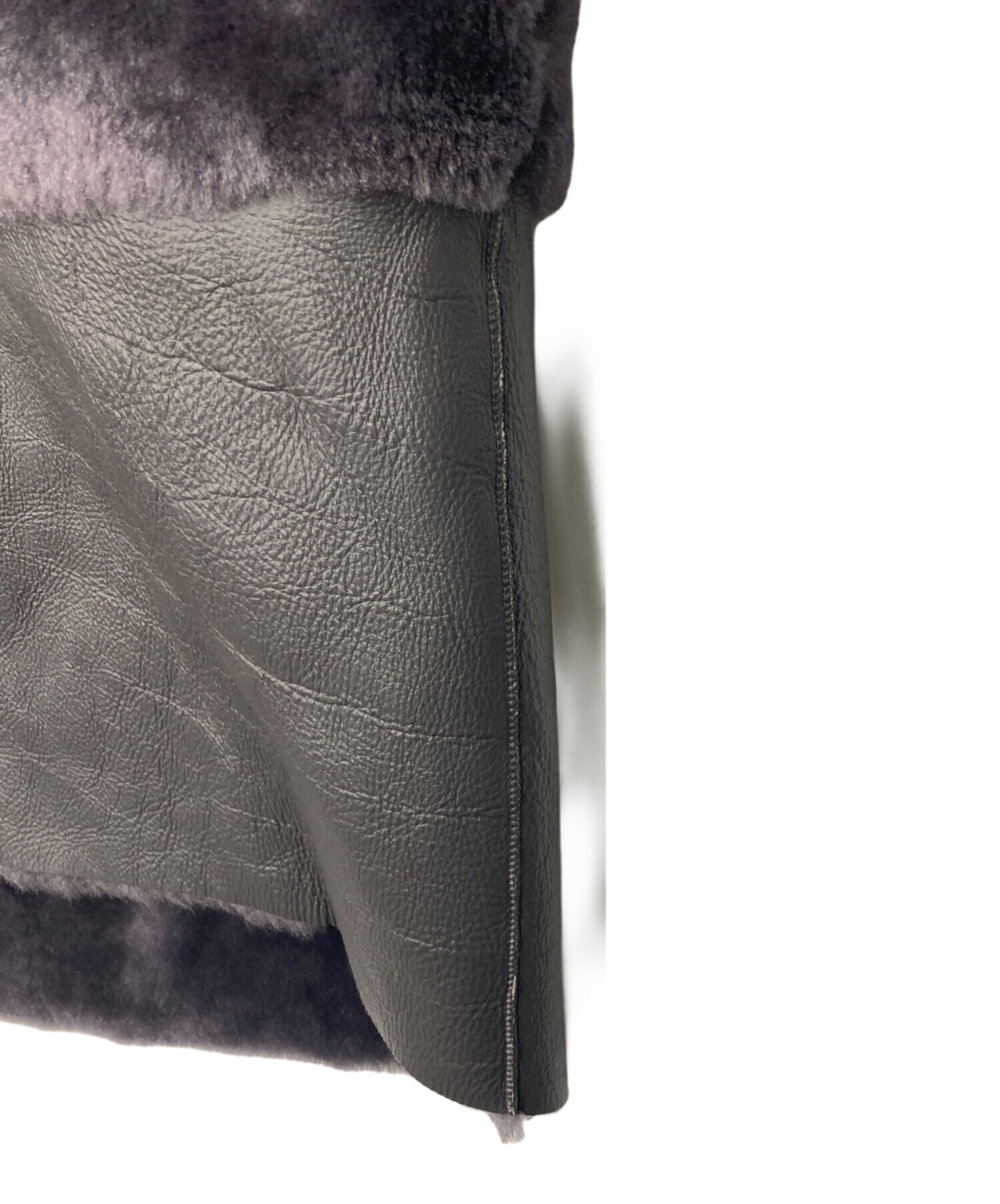 美品✨ゼラール リバーシブル ムートン ロングジレ フォックスファー 13AR 中古・古着通販】MOTOMACHI Zelal (モトマチゼラール) フォックス