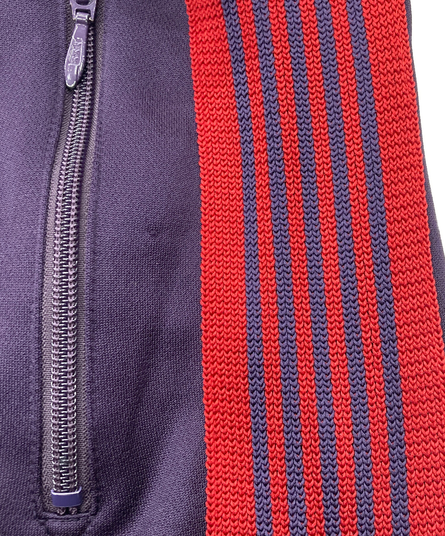 【Needles 】トラックパンツ ジップド パープルレッド　Ｍ 中古・古着通販】Needles (ニードルズ) ZIPPED TRACK PANT パープル