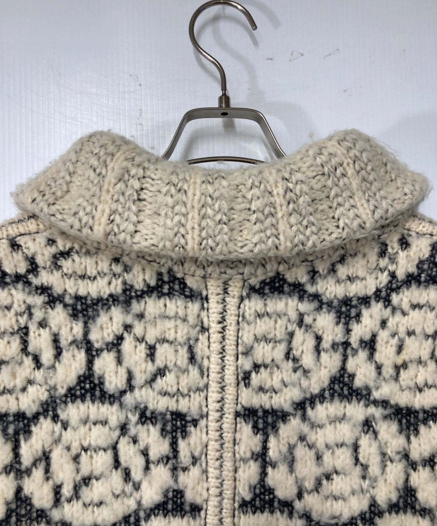 中古・古着通販】CHANEL (シャネル) 総柄 ハーフジップニット ポンチョ 