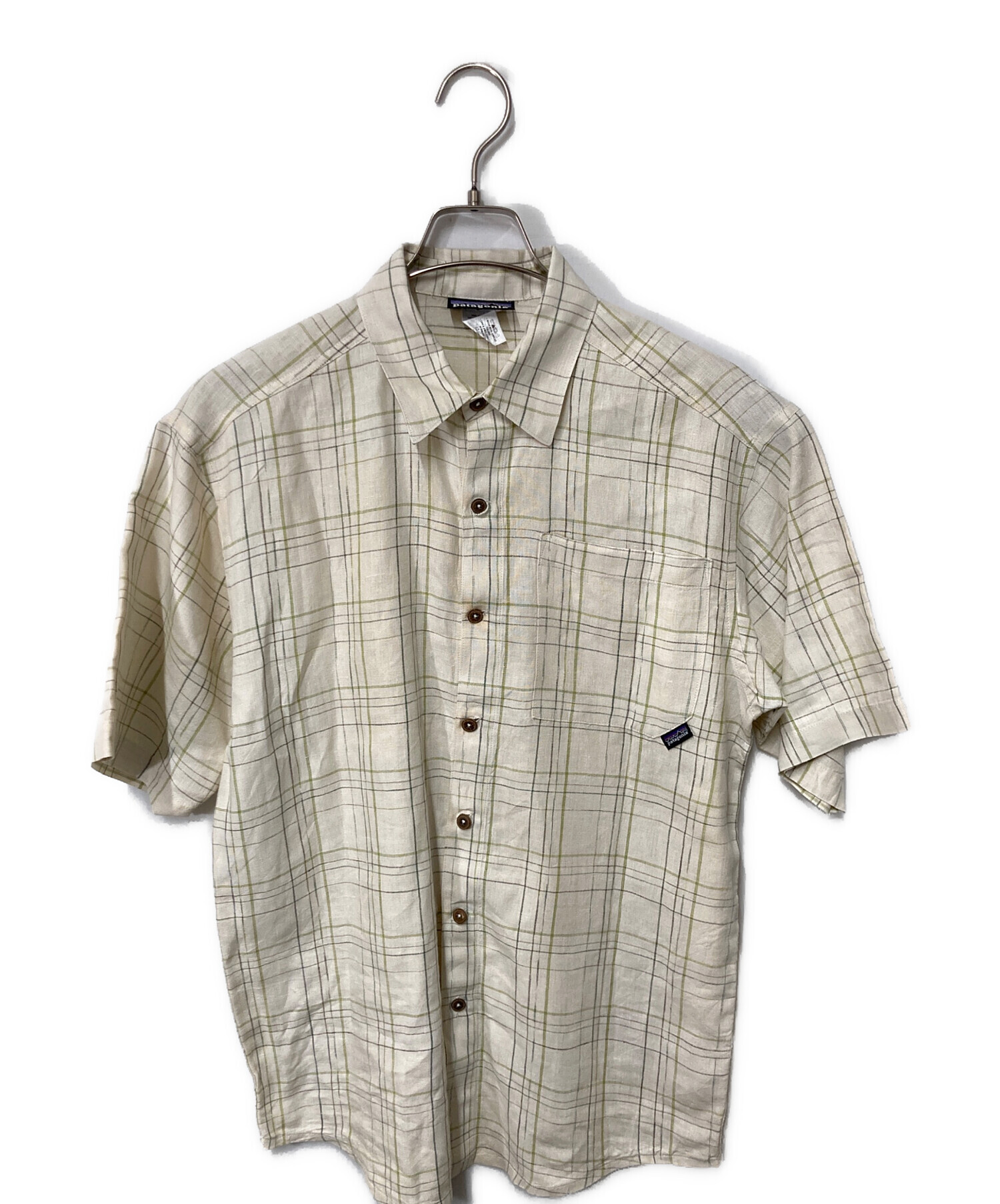 古着 00's パタゴニア サファリ シャツ 中古・古着通販】Patagonia (パタゴニア) リネンシャツ アイボリー
