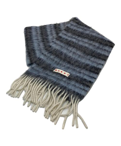 中古・古着通販】MARNI (マルニ) モヘヤアルパカ混ボーダーマフラー