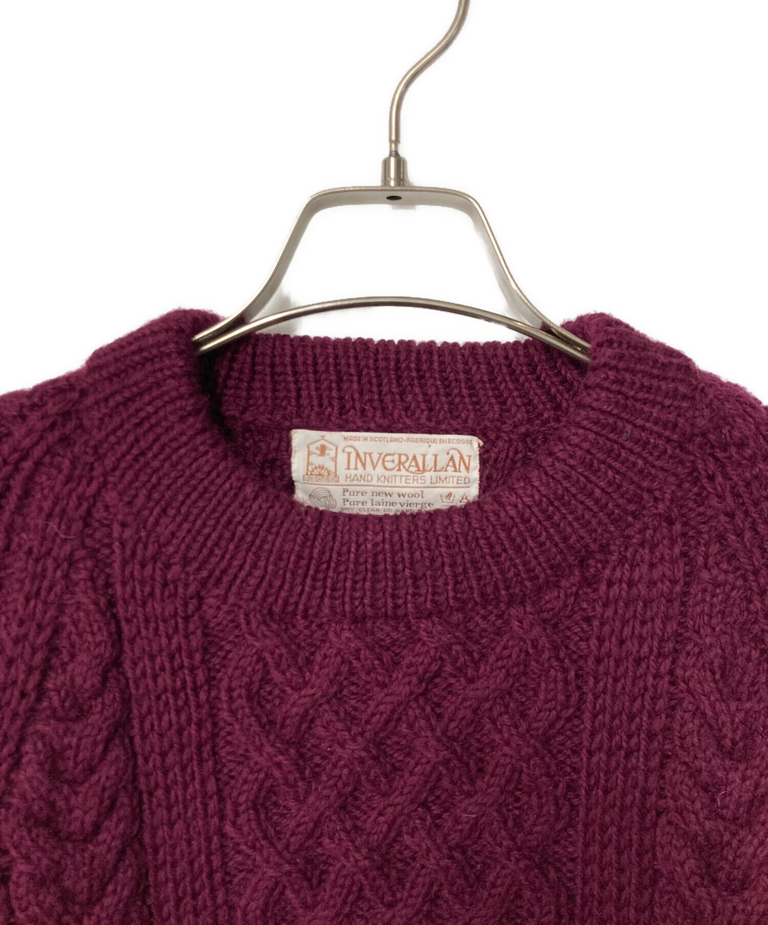 中古・古着通販】INVERALLAN (インバーアラン) フィッシャーマンニット