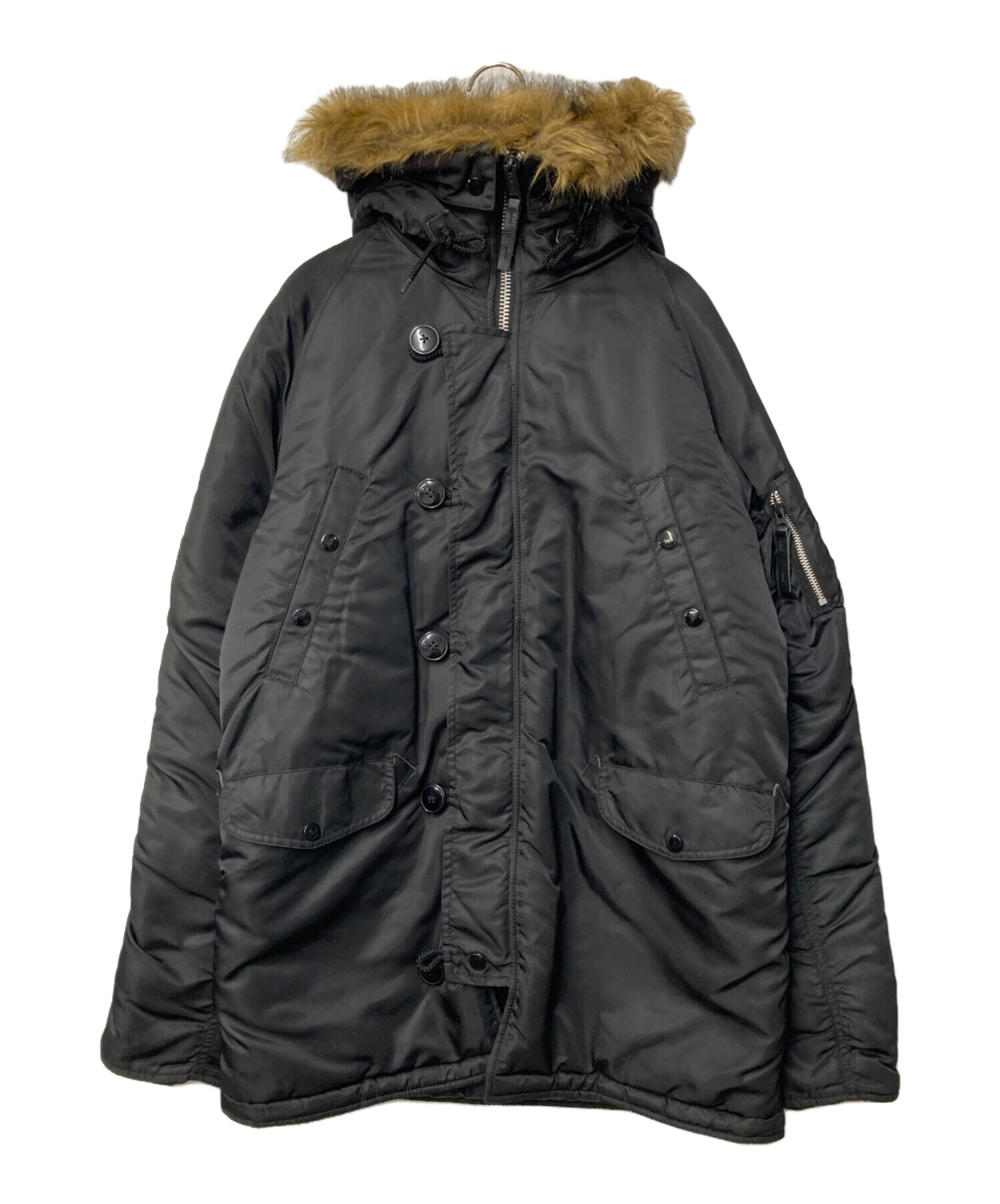 中古・古着通販】ALPHA (アルファ) N-3B フライトジャケット ブラック