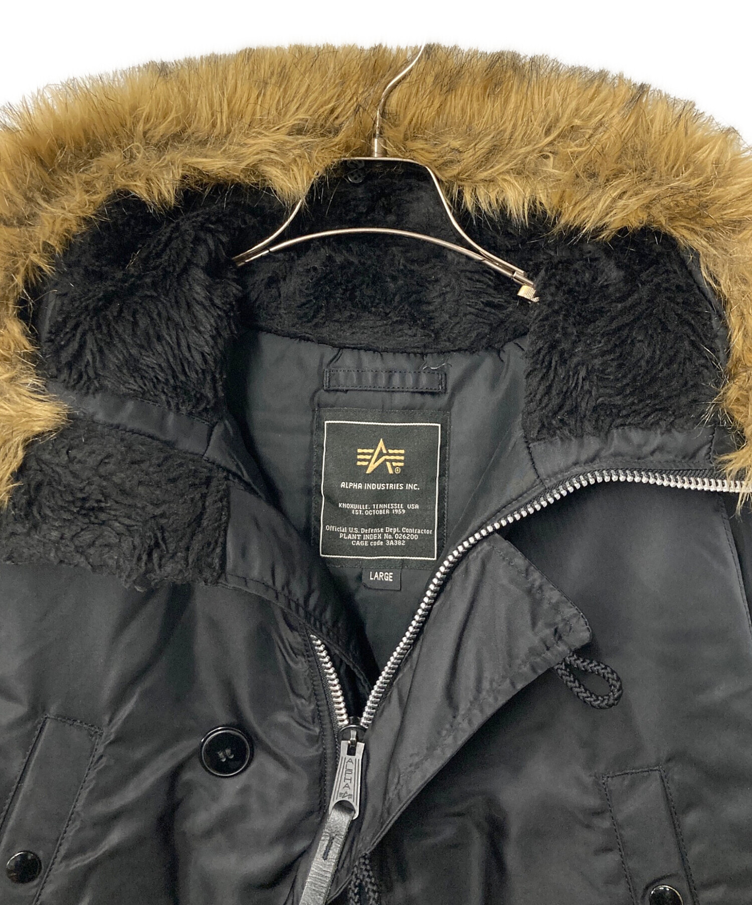 中古・古着通販】ALPHA (アルファ) N-3B フライトジャケット ブラック