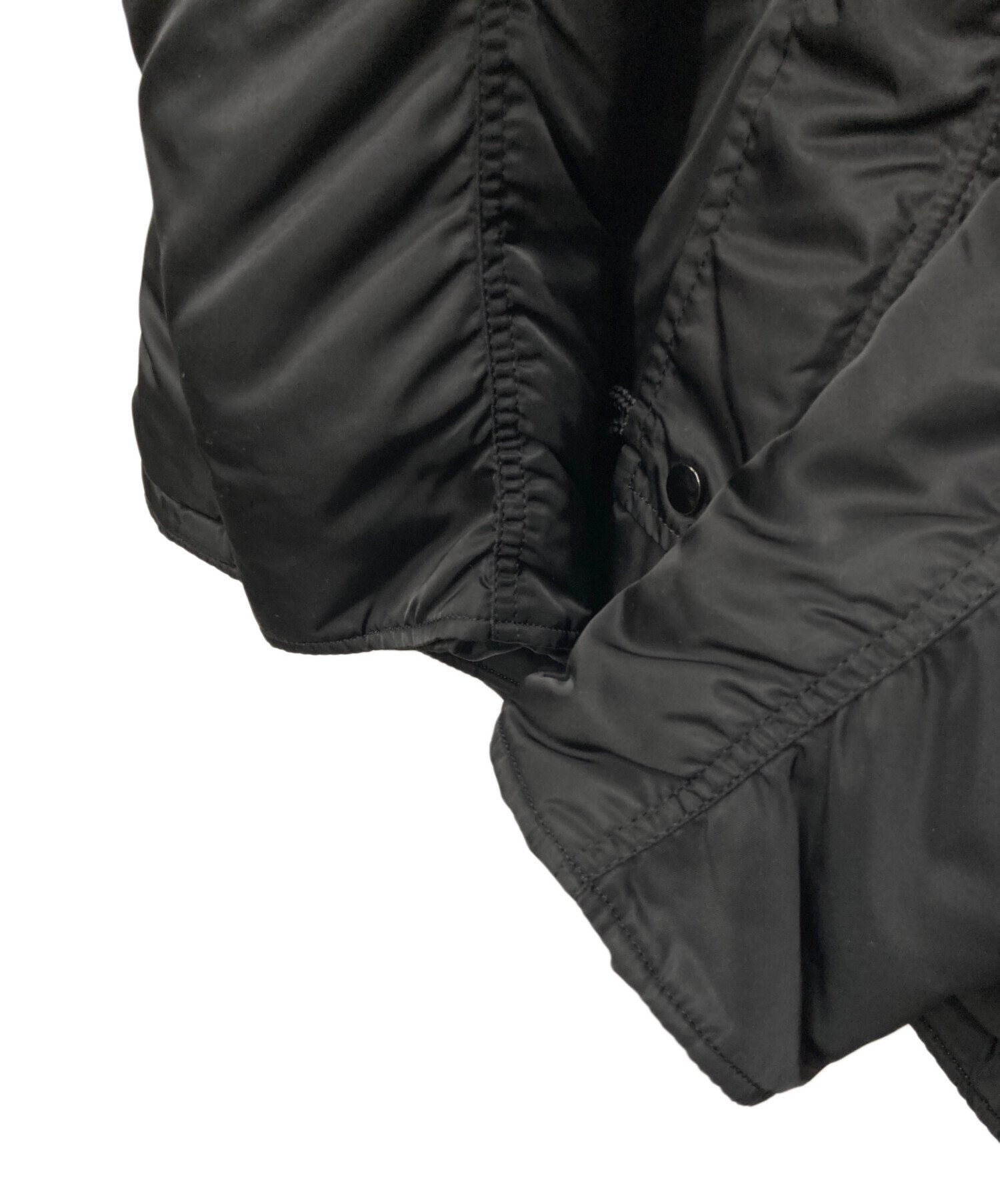 US AMMY B-3 羊革 リアルムートン フライトジャケット ブラックボア 90's✨ B-3 羊革 レザージャケット リアルムートン ブラック ボア