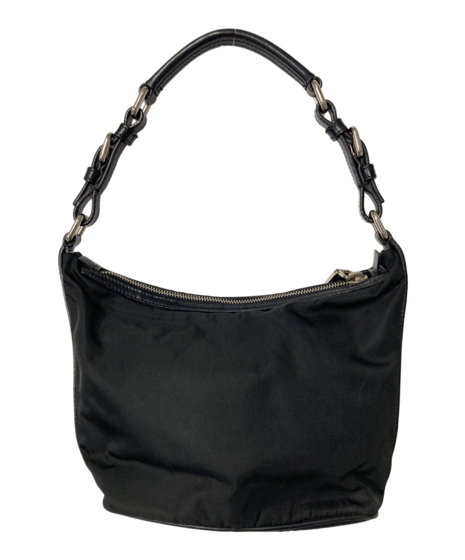 中古・古着通販】PRADA (プラダ) ロゴプレート ワンショルダーバッグ