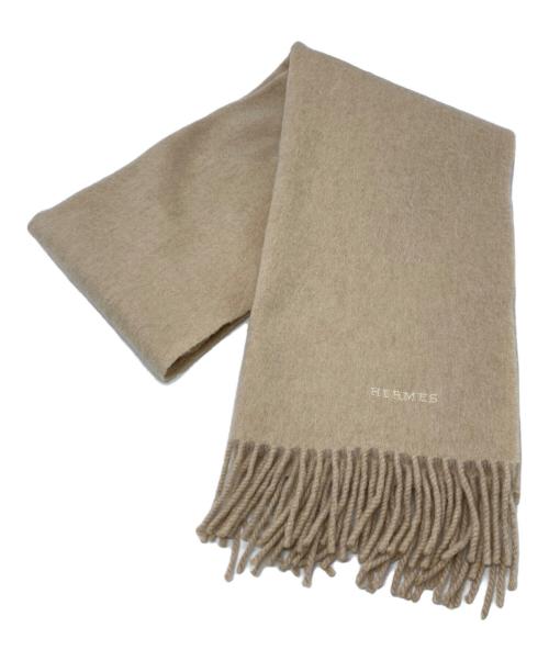 中古・古着通販】HERMES (エルメス) ロゴ刺繍 カシミヤストール