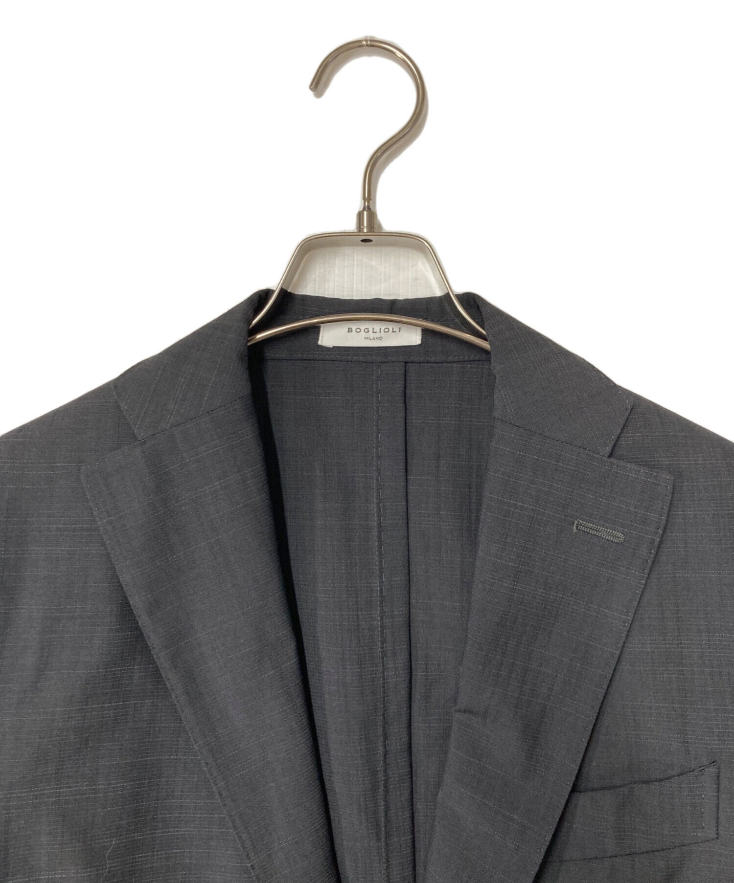 中古・古着通販】BOGLIOLI (ボリオリ) ウールコットンヘリンボーン3B段