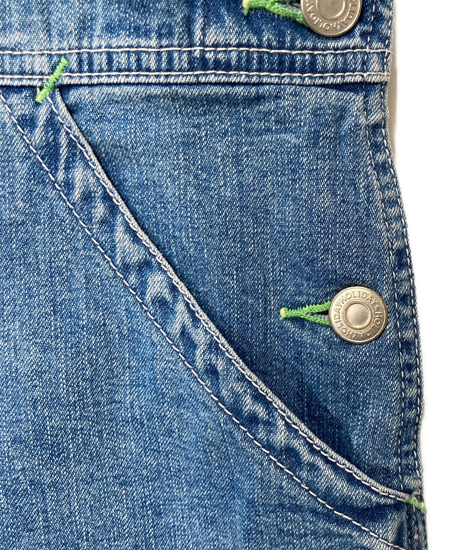 中古・古着通販】holiday (ホリデー) BIG DENIM OVER-ALL インディゴ