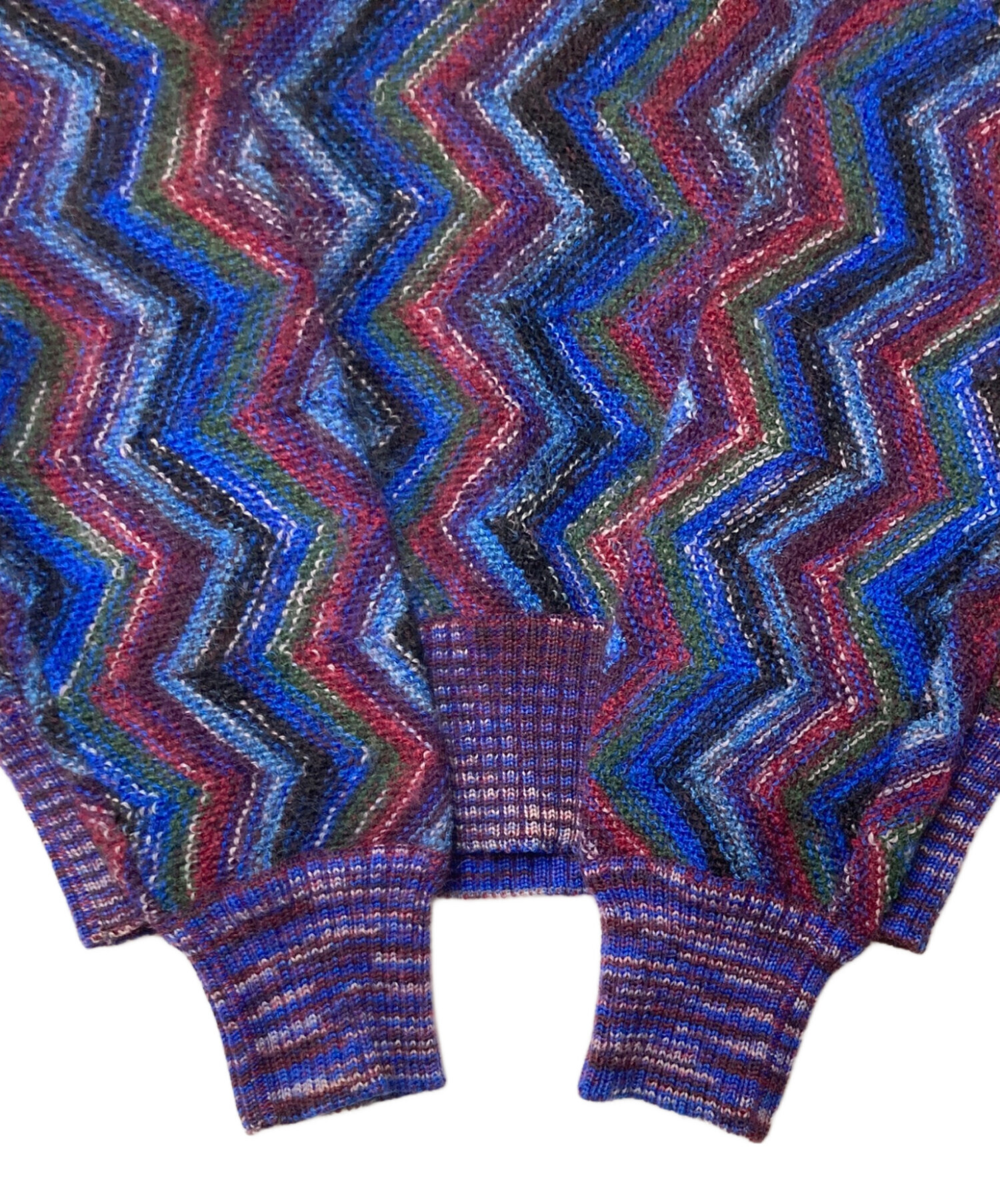 中古・古着通販】missoni (ミッソーニ) 総柄 ジグザグ モヘヤ混ニット