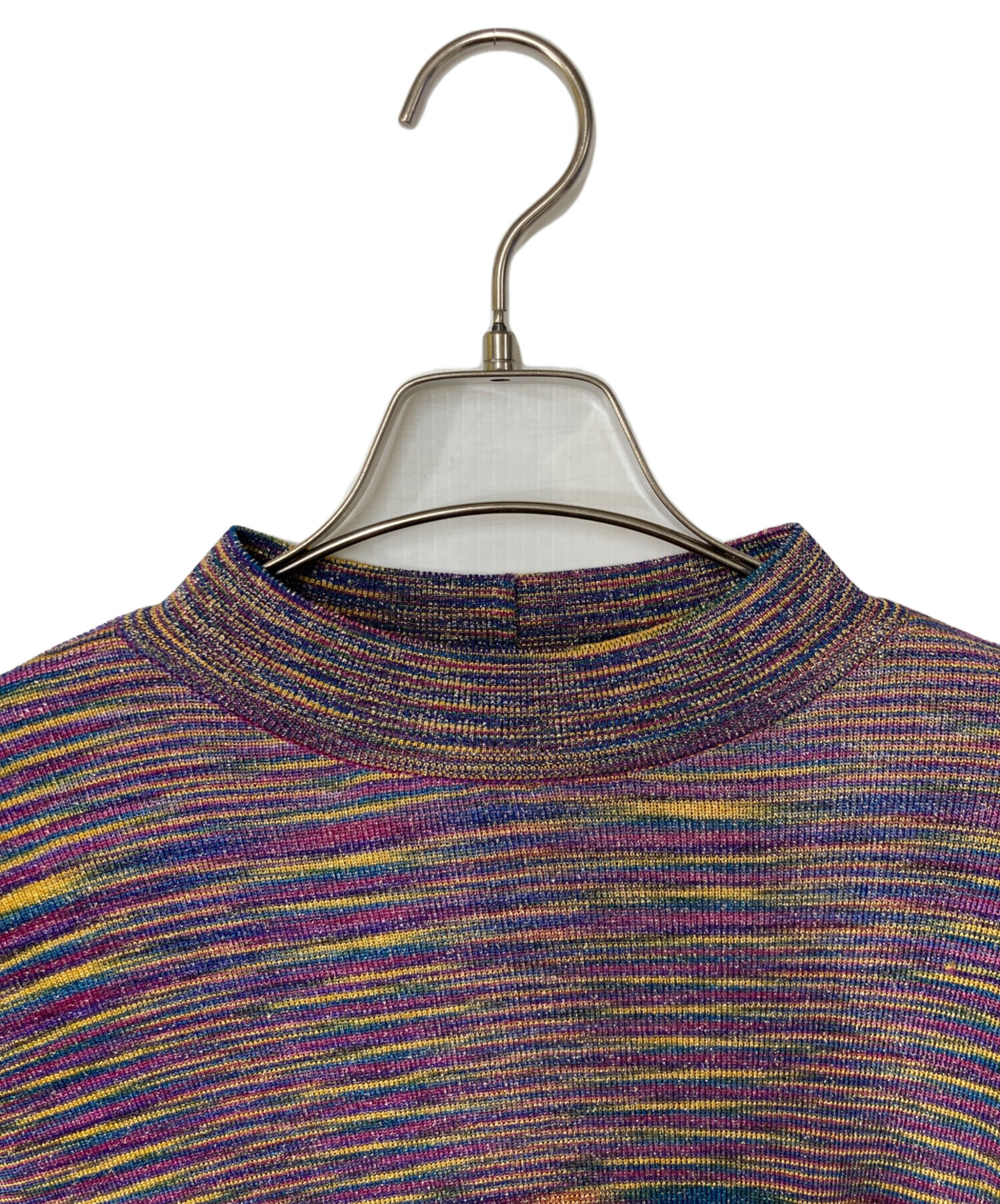 中古・古着通販】MISSONI (ミッソーニ) 総柄 ラメモックネックニット