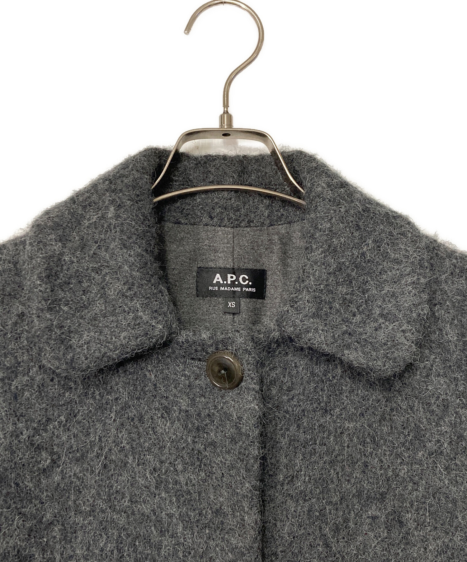 中古・古着通販】A.P.C. (アーペーセー) アルパカ ステンカラーコート