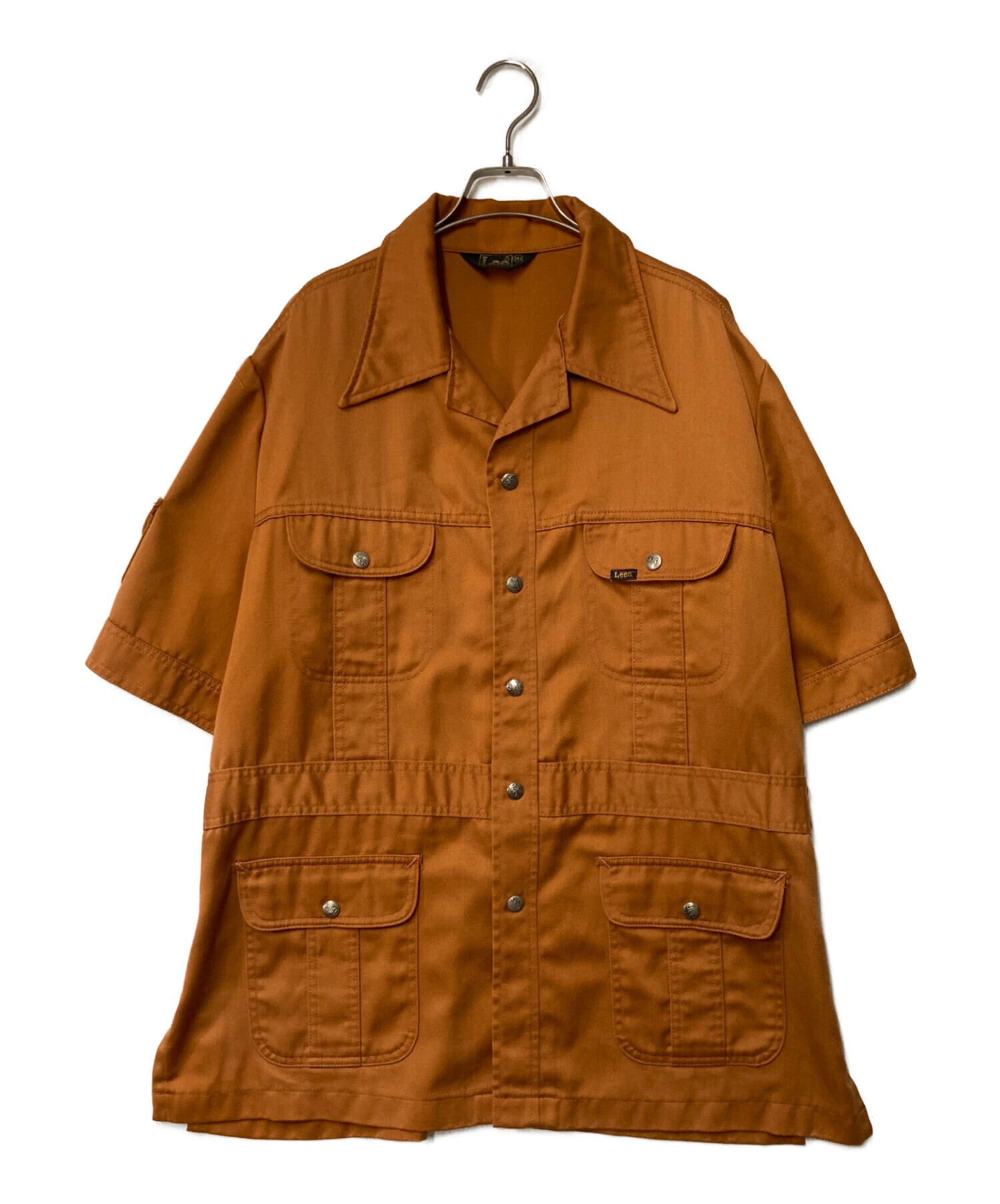 中古・古着通販】LEE (リー) サファリシャツ オレンジ サイズ:XL・L 