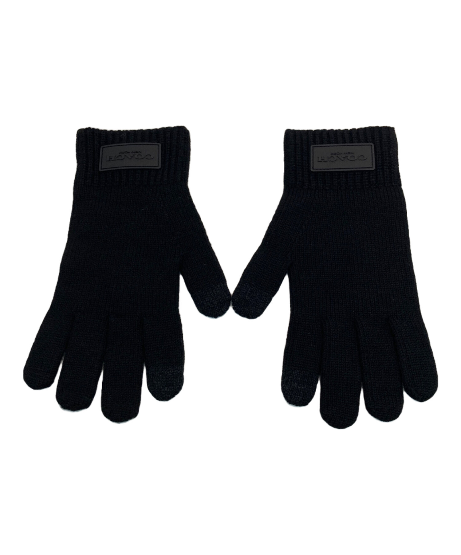 COACH 手袋 中古・古着通販】COACH (コーチ) ニット グローブ・ラバー パッチ