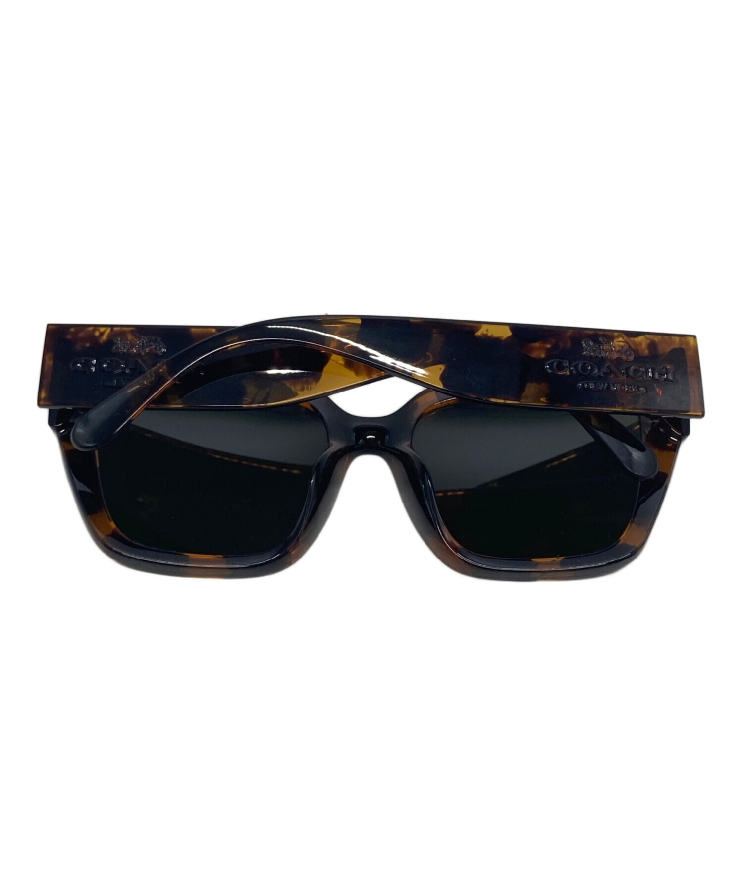 山のサル コーチCOACHサングラス人気モデル 中古・古着通販】COACH (コーチ) サングラス ブラウン×ブラック サイズ