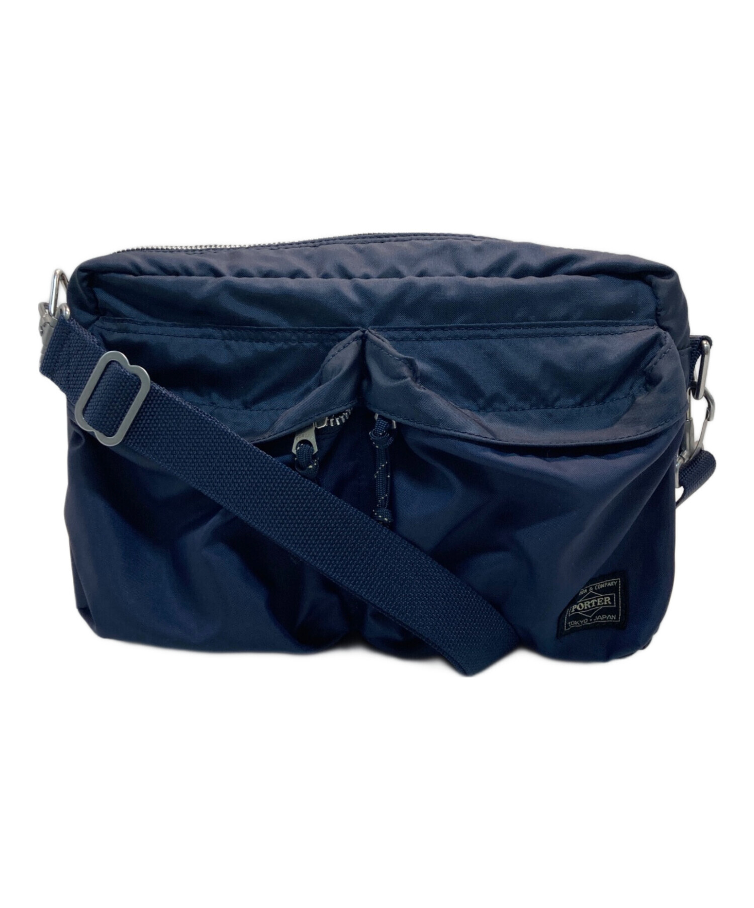 中古・古着通販】PORTER (ポーター) FORCE SHOULDER BAG ネイビー