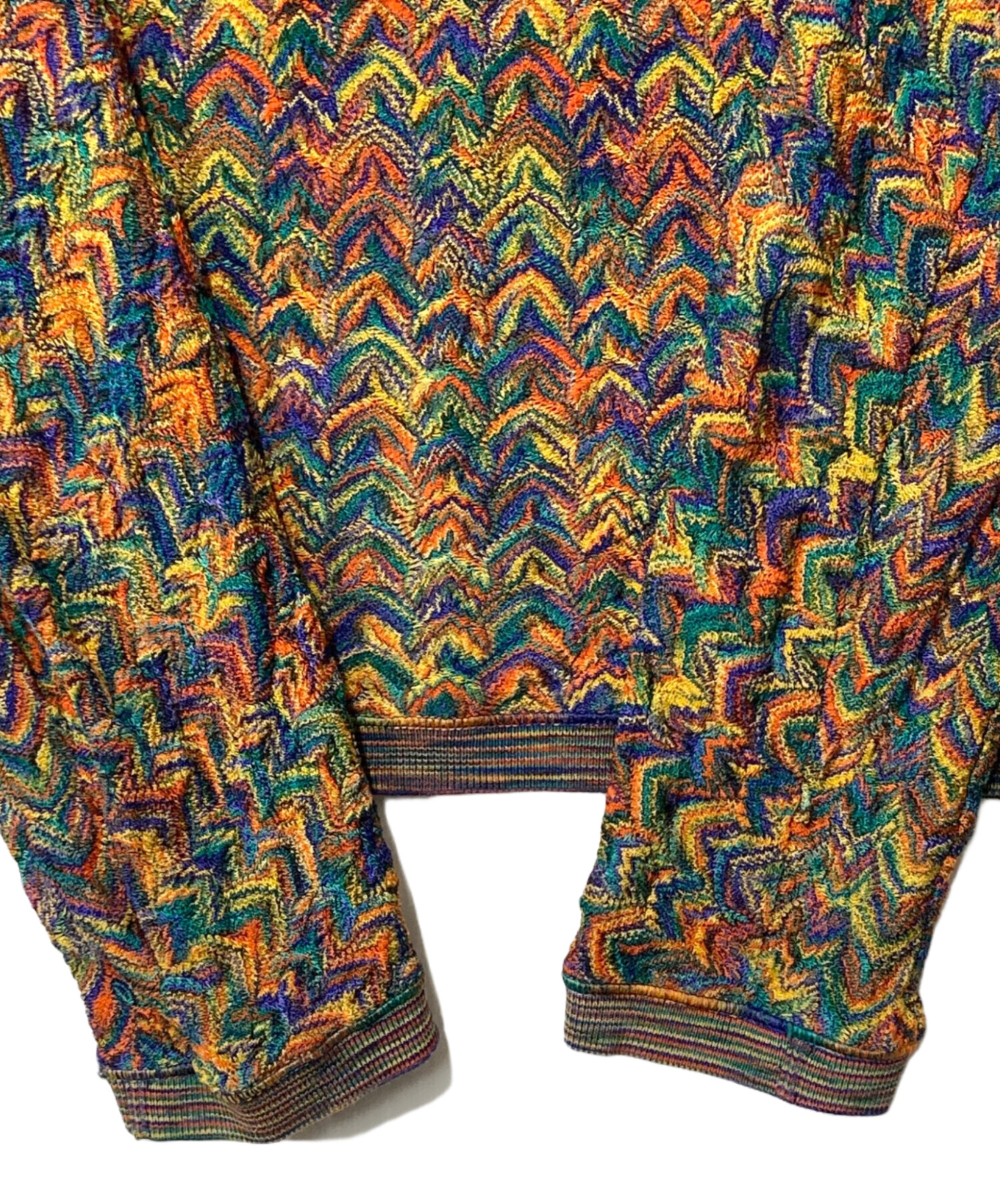 中古・古着通販】missoni (ミッソーニ) ジグザグ柄 ニット マルチ
