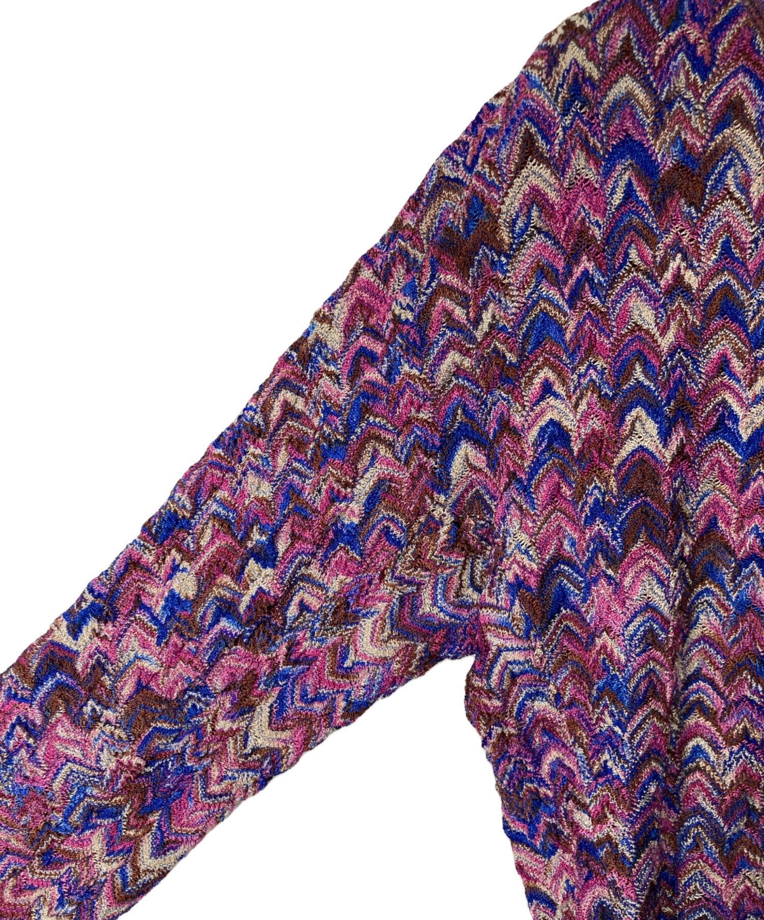 中古・古着通販】missoni (ミッソーニ) ジグザグ柄ニット ピンク