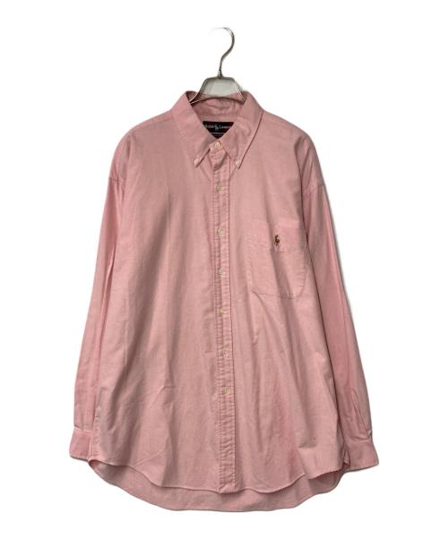 90s ラルフローレン ポニー刺繍 ビッグ BDシャツ カーキ 古着 レディース 古着 90s Ralph Lauren 「The Big Oxford」 裾ポニー ブラックウォッチ