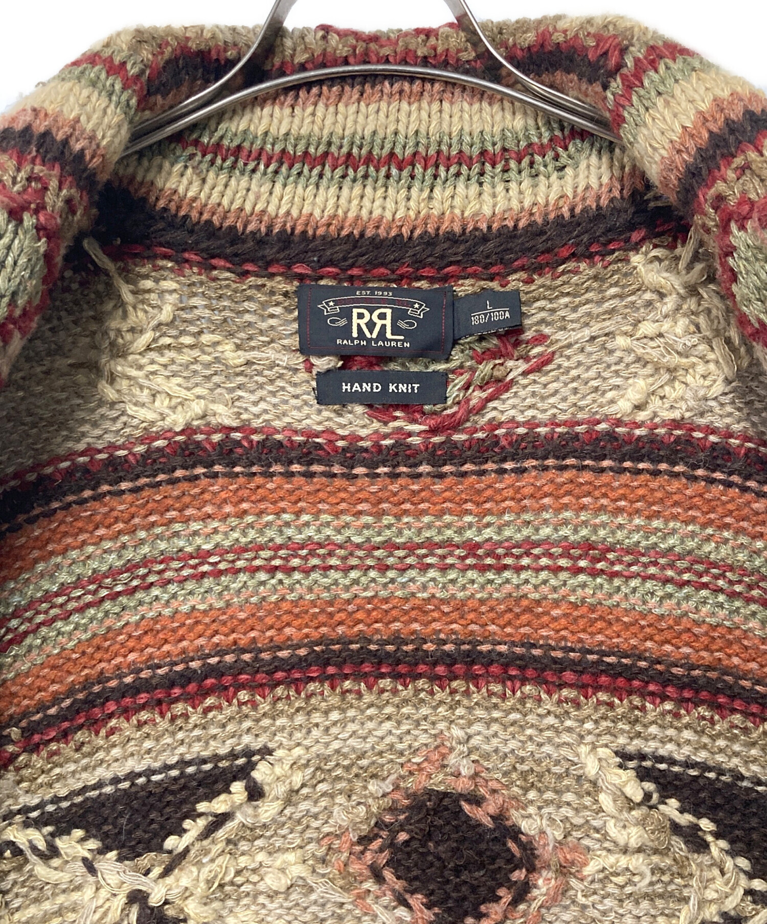 中古・古着通販】RRL (ダブルアールエル) HAND KNIT ネイティブ 中古・古着通販】RRL (ダブルアールエル) HAND KNIT ネイティブ