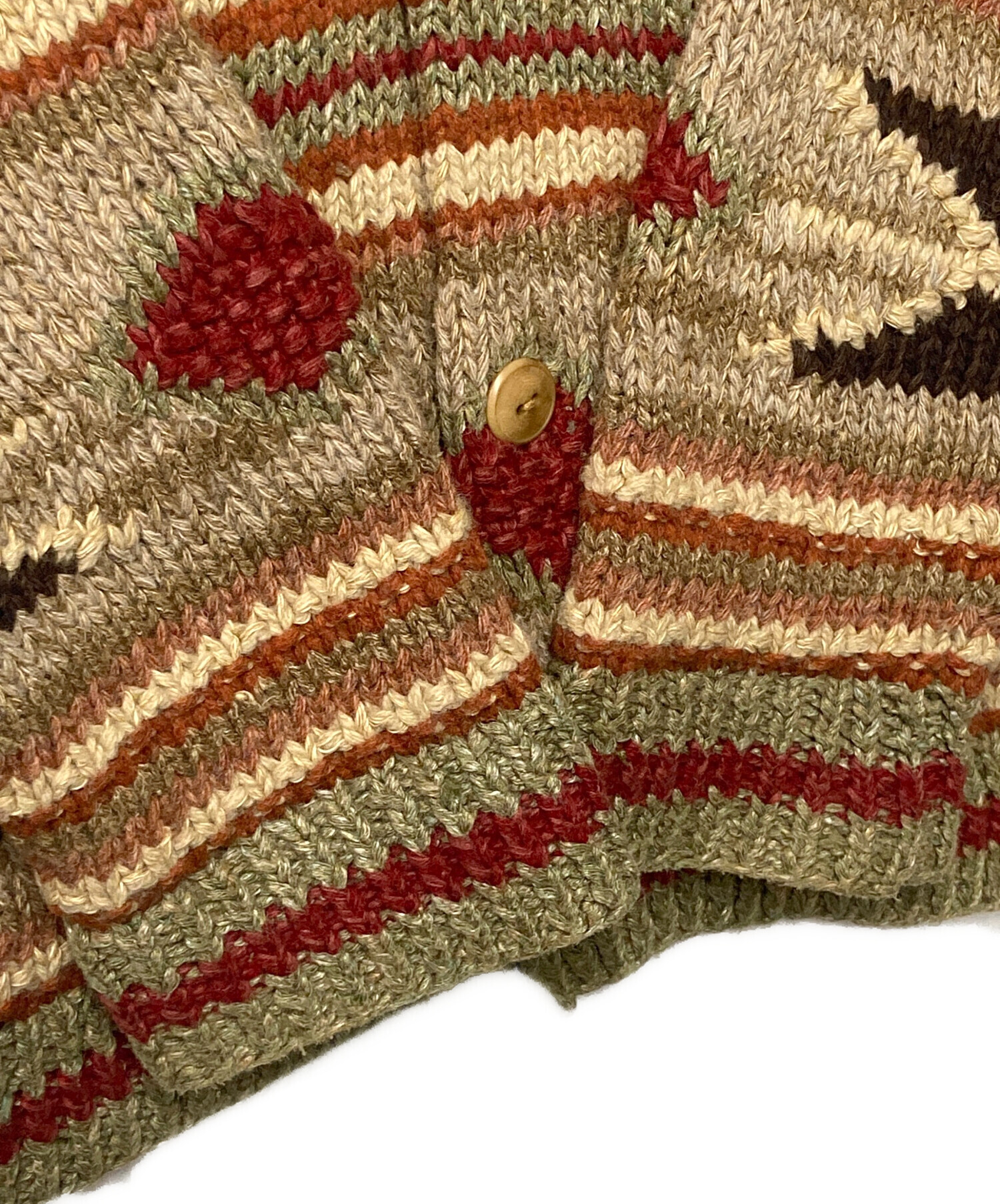 中古・古着通販】RRL (ダブルアールエル) HAND KNIT ネイティブ柄