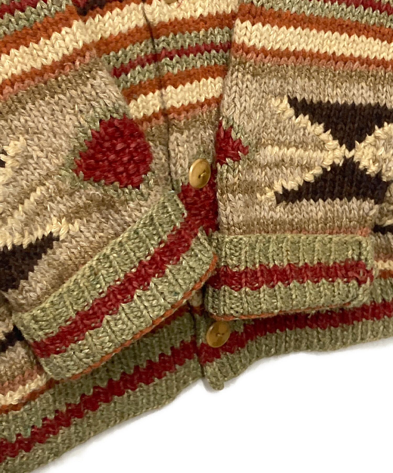 中古・古着通販】RRL (ダブルアールエル) HAND KNIT ネイティブ柄