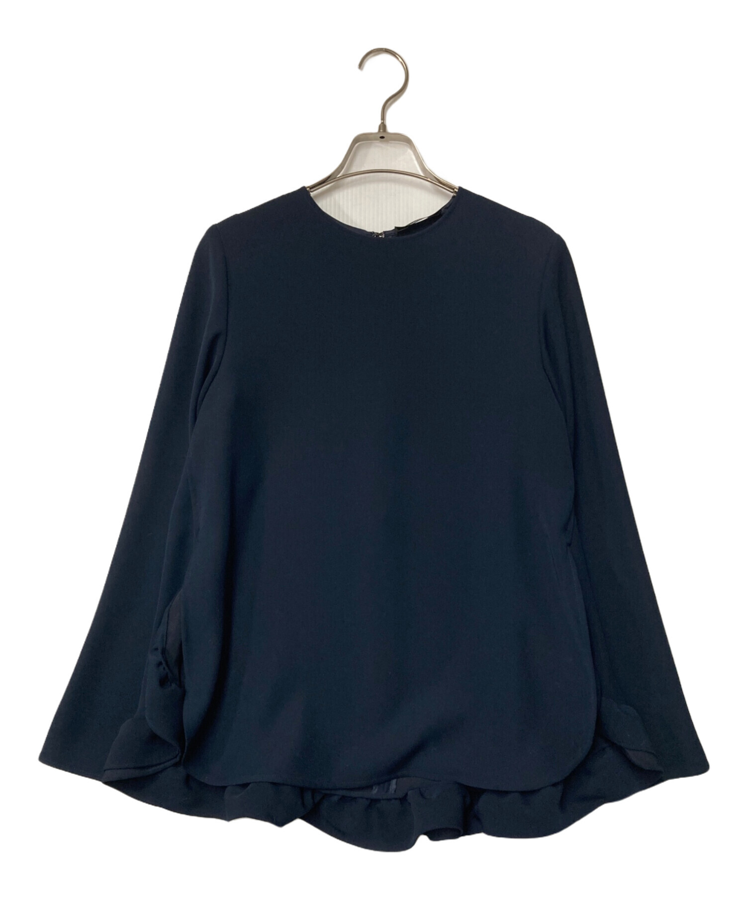 超美品ヨーコチャンYOKO CHAN ロングスリーブ ブラウス ロングスリーブラッフルヘムパールブラウス – YOKO CHAN