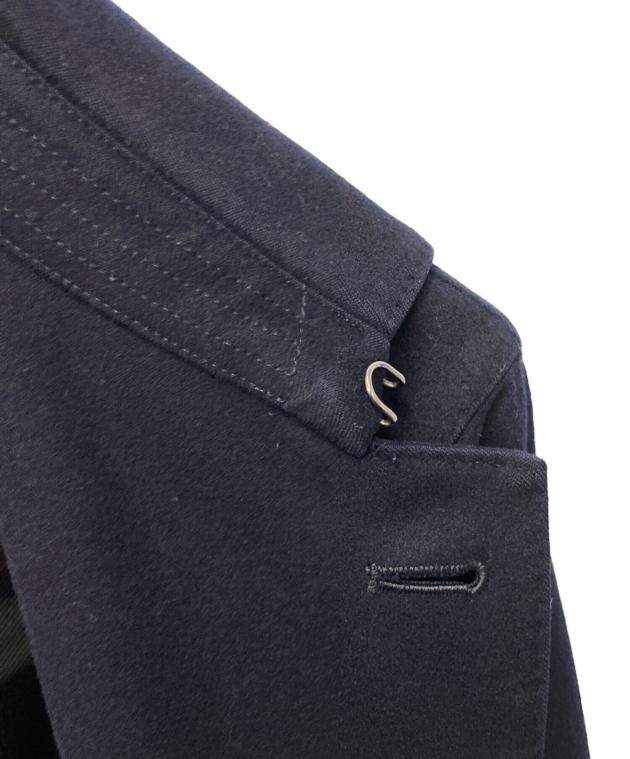 BARNEYS NEWYORKノーカラーコート/ロロピアーナ/ネイビー/40 BARNEYS NEWYORKノーカラーコート/ロロピアーナ/ネイビー/40 - メルカリ