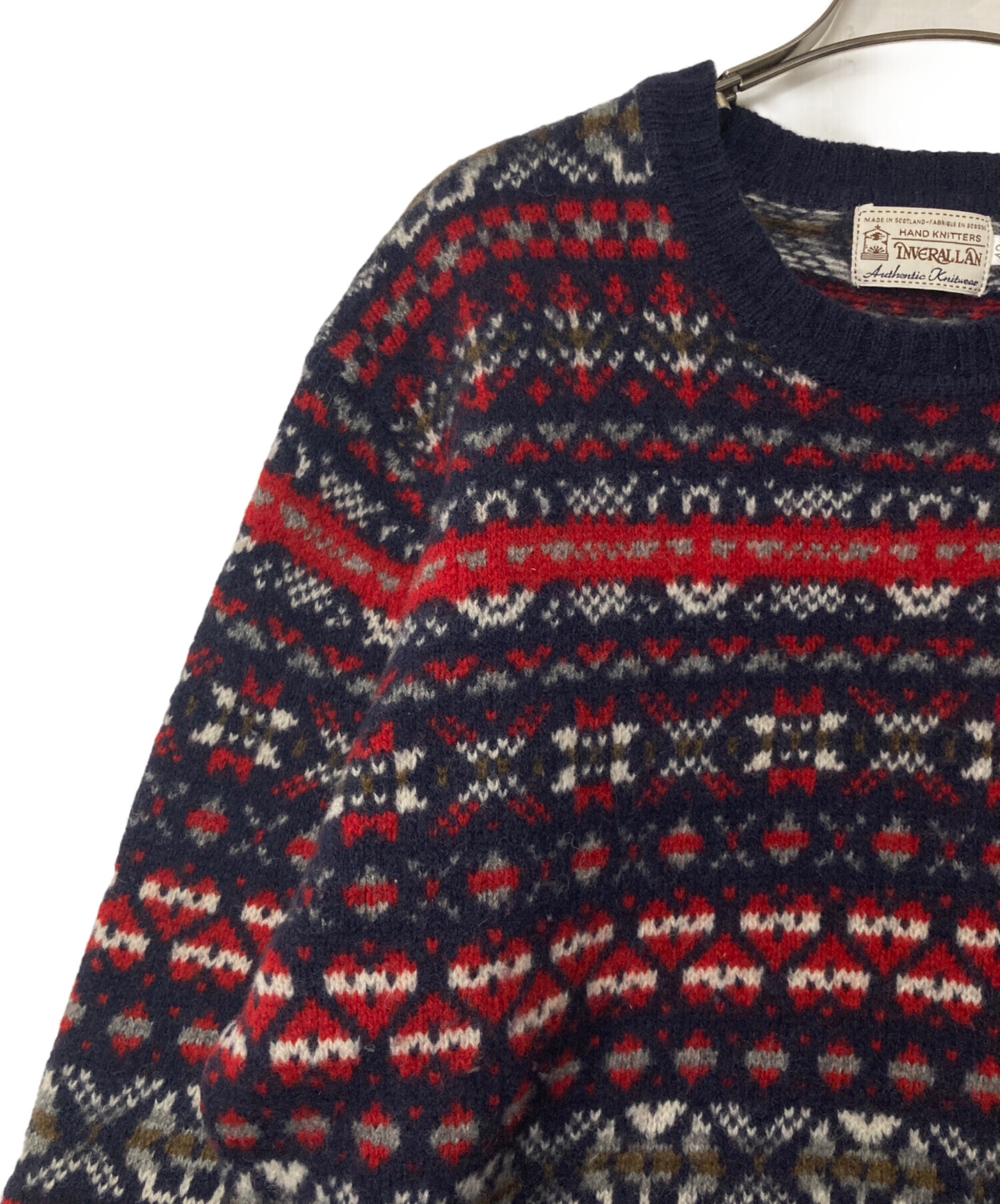 中古・古着通販】INVERALLAN (インバーアラン) フェアアイル柄 ウール