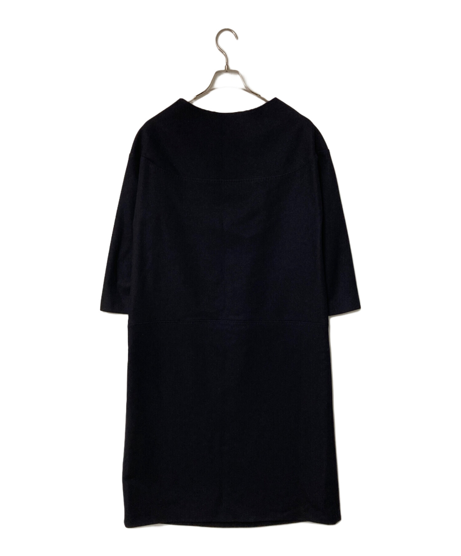 ボッテガヴェネタ　ネイビー　ウールカシミアワンピース ボッテガヴェネタ ネイビー ウールカシミアワンピース ボッテガ