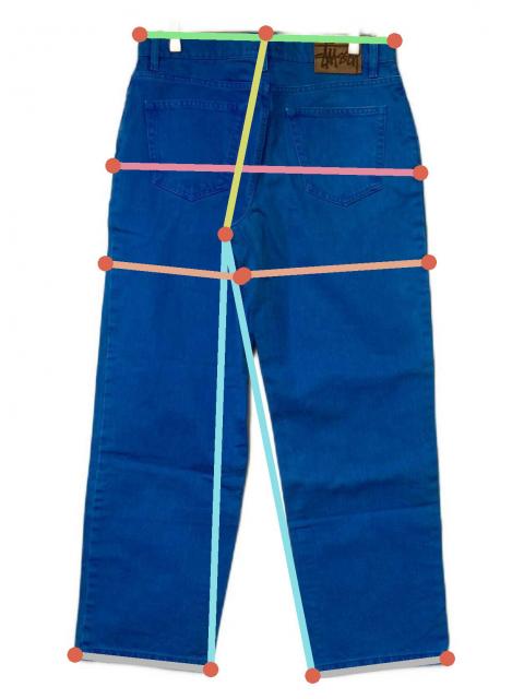 中古・古着通販】stussy (ステューシー) Overdyed Big Ol Jean ブルー