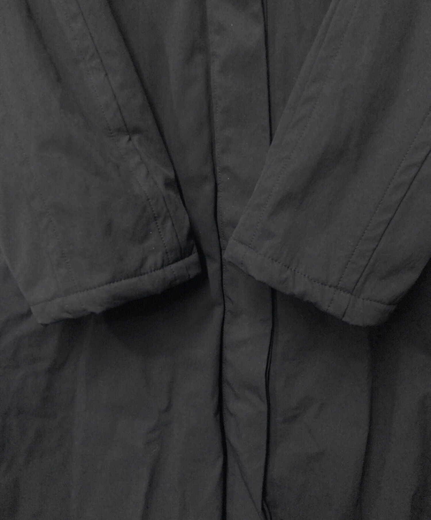 中古・古着通販】YONFA (ヨンファ) パデットファーコート ブラック