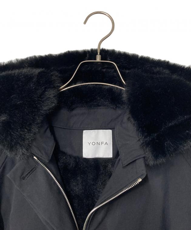 yonfa パディットファーコート　コート 中古・古着通販】YONFA (ヨンファ) パデットファーコート ブラック