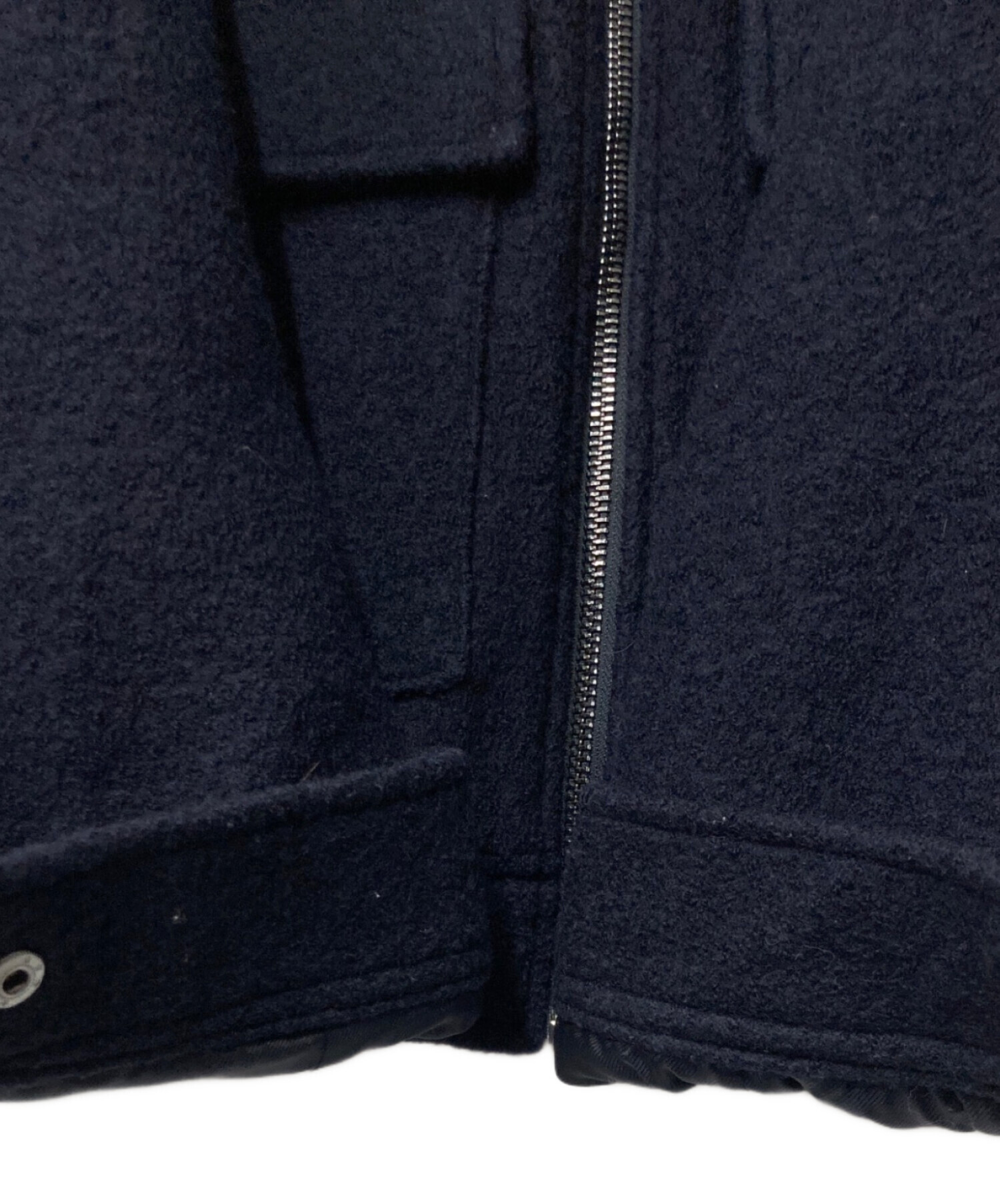 中古・古着通販】ZARA (ザラ) ウールジップブルゾン ネイビー サイズ 中古・古着通販】ZARA (ザラ) ウールジップブルゾン ネイビー サイズ